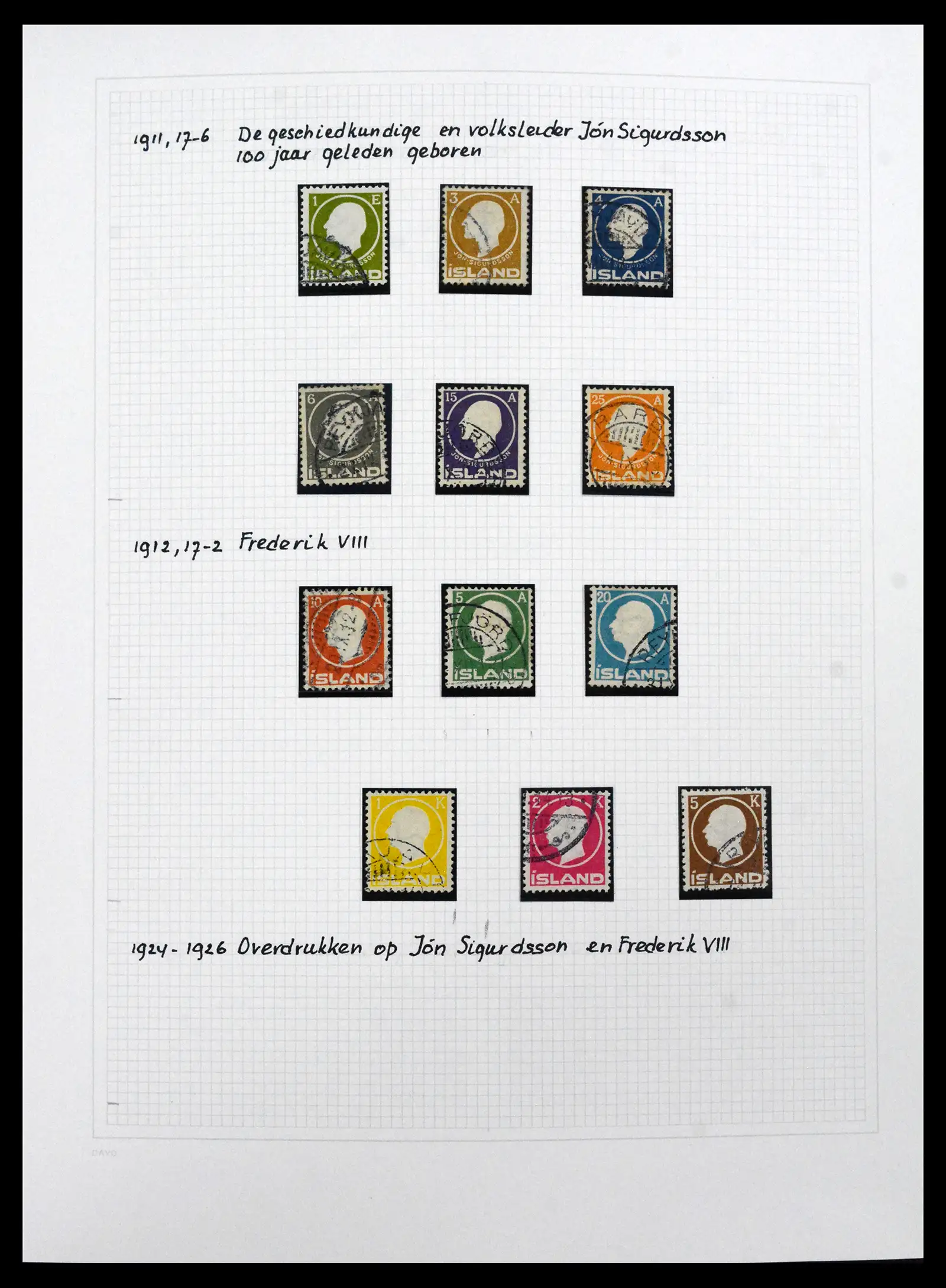 41572 0020 - Postzegelverzameling 41572 IJsland 1873-2010.