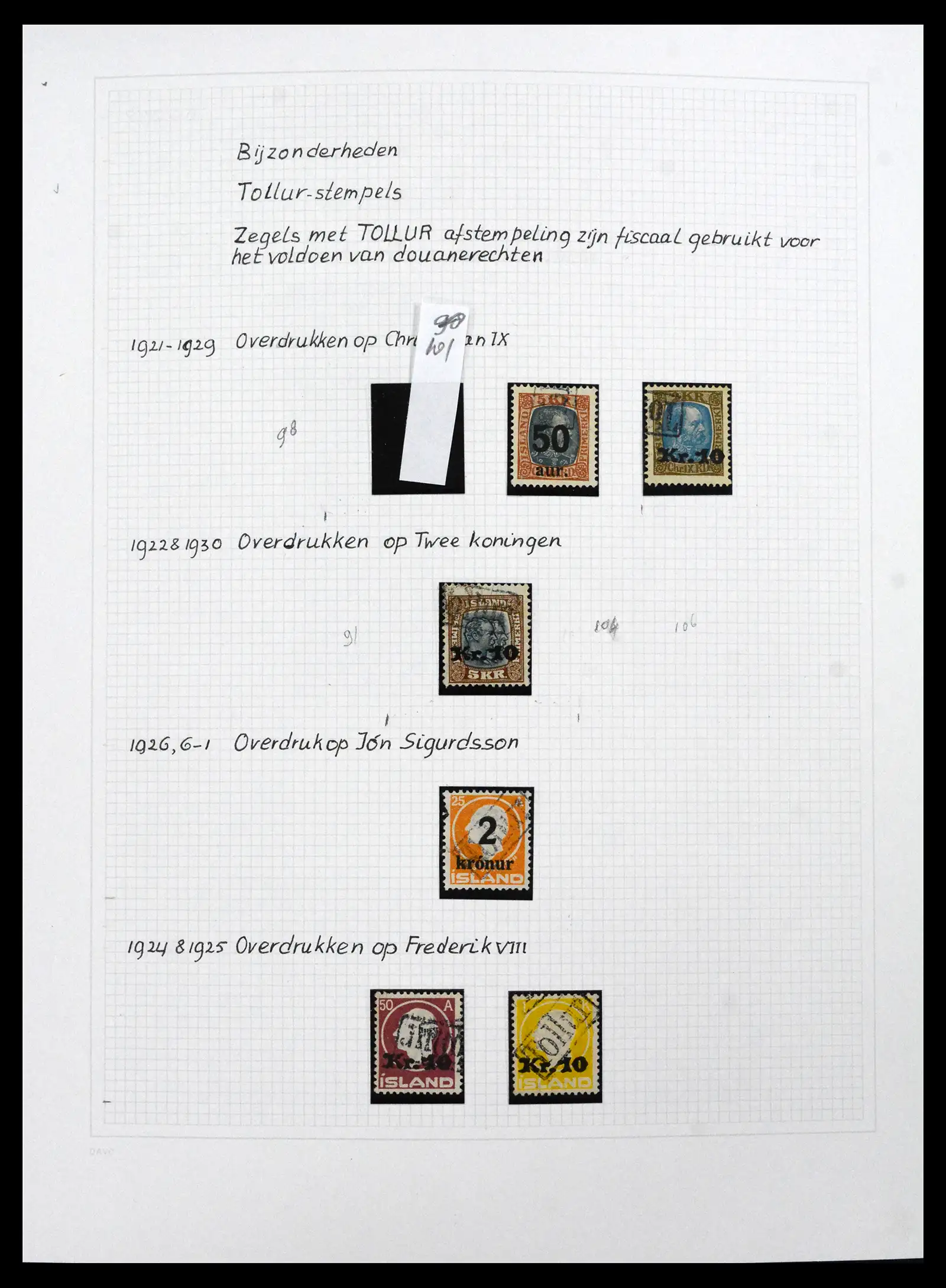 41572 0021 - Postzegelverzameling 41572 IJsland 1873-2010.