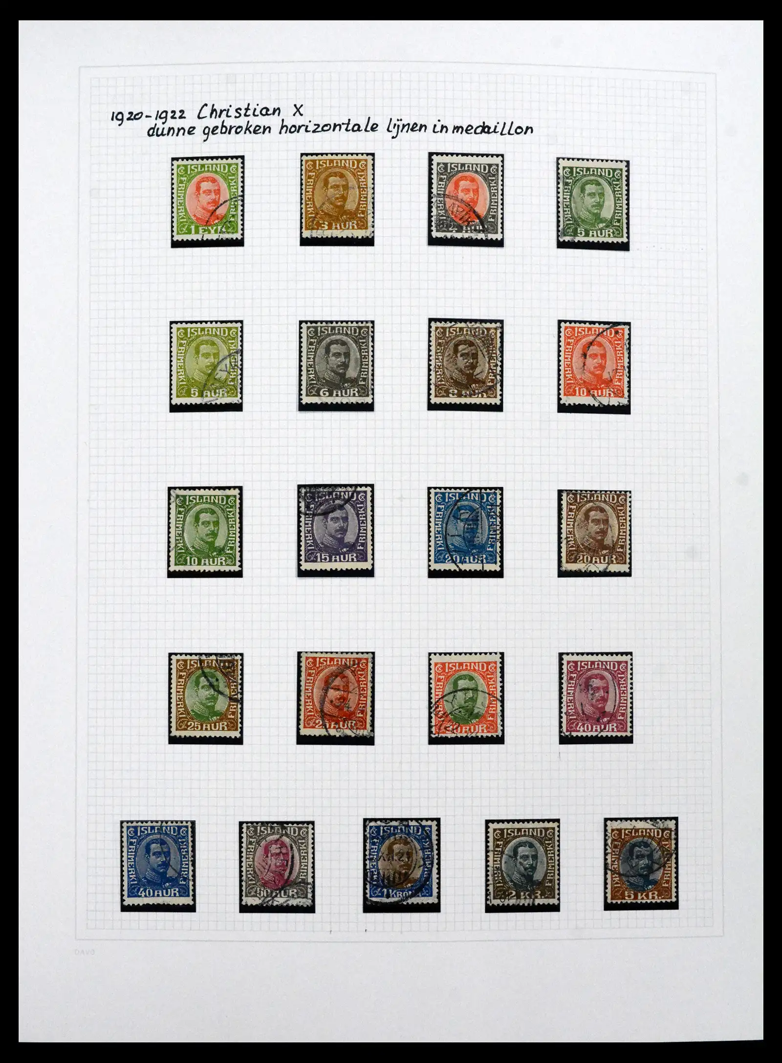 41572 0024 - Postzegelverzameling 41572 IJsland 1873-2010.