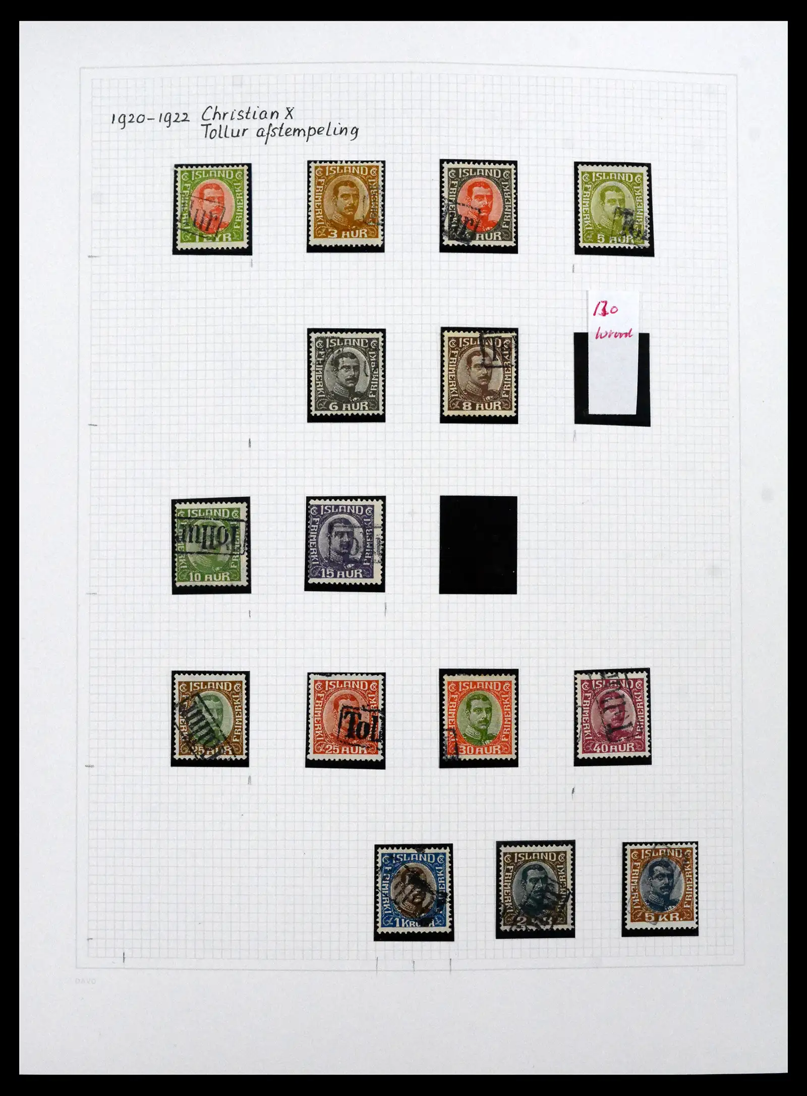 41572 0025 - Postzegelverzameling 41572 IJsland 1873-2010.
