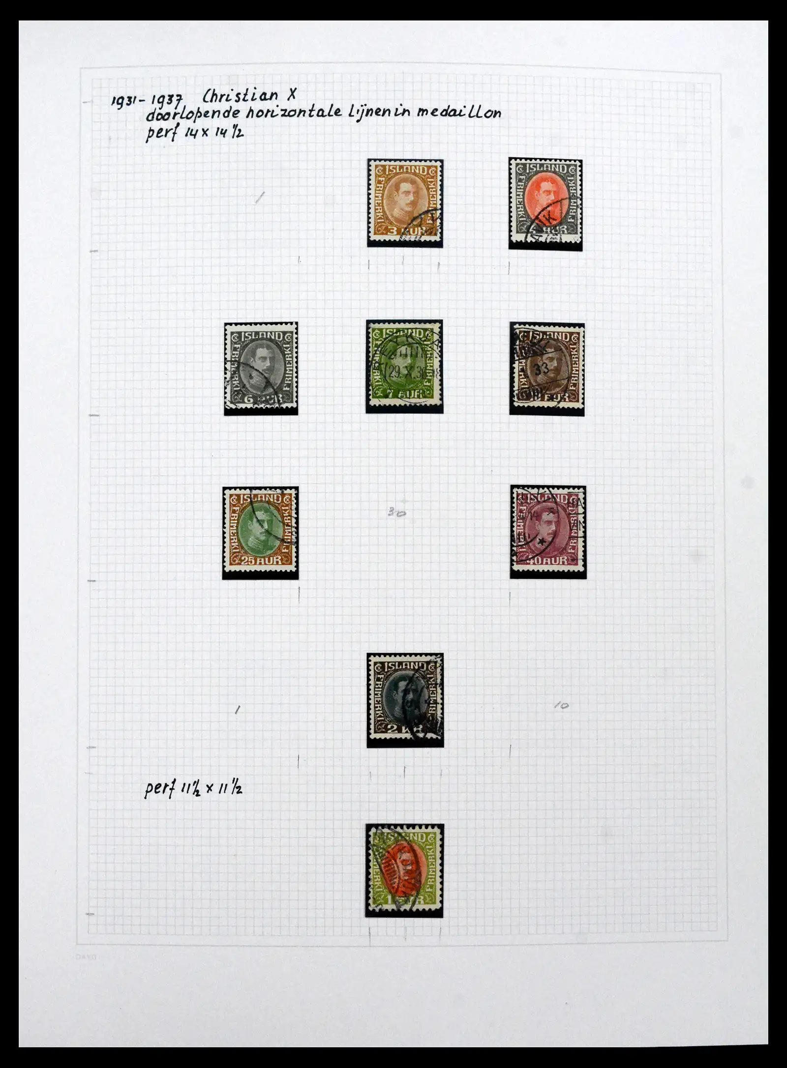 41572 0027 - Postzegelverzameling 41572 IJsland 1873-2010.