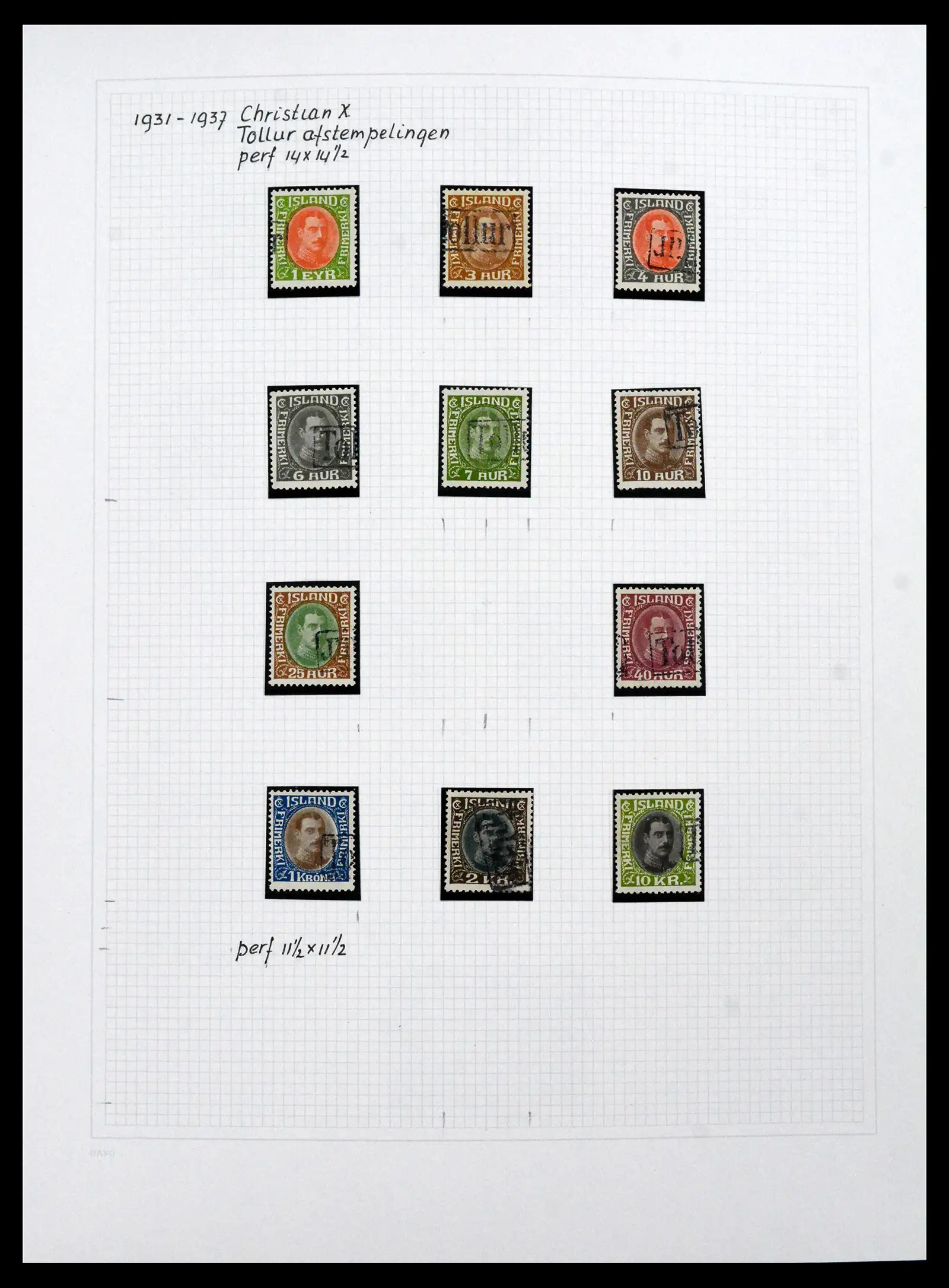 41572 0028 - Postzegelverzameling 41572 IJsland 1873-2010.