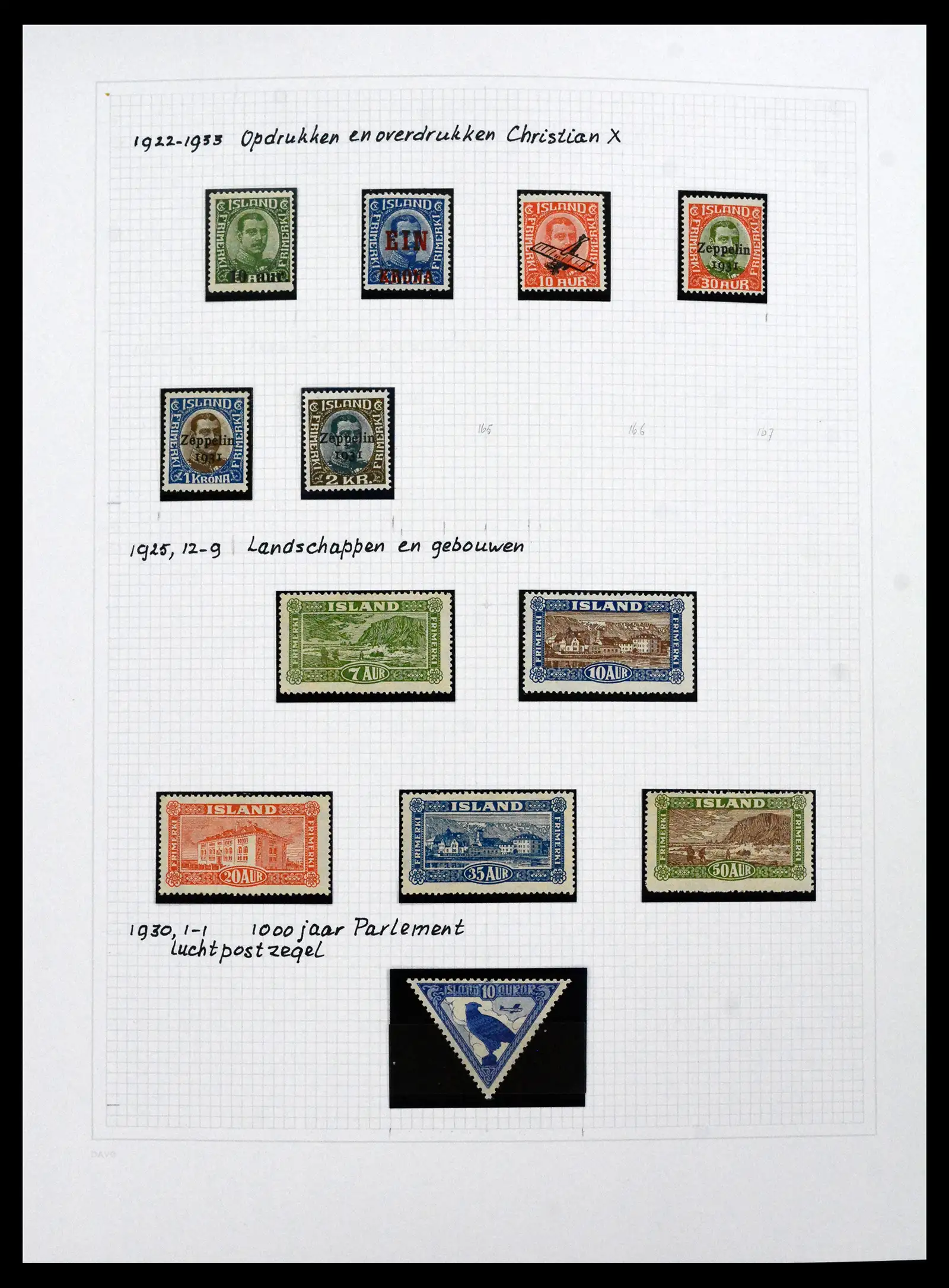 41572 0029 - Postzegelverzameling 41572 IJsland 1873-2010.