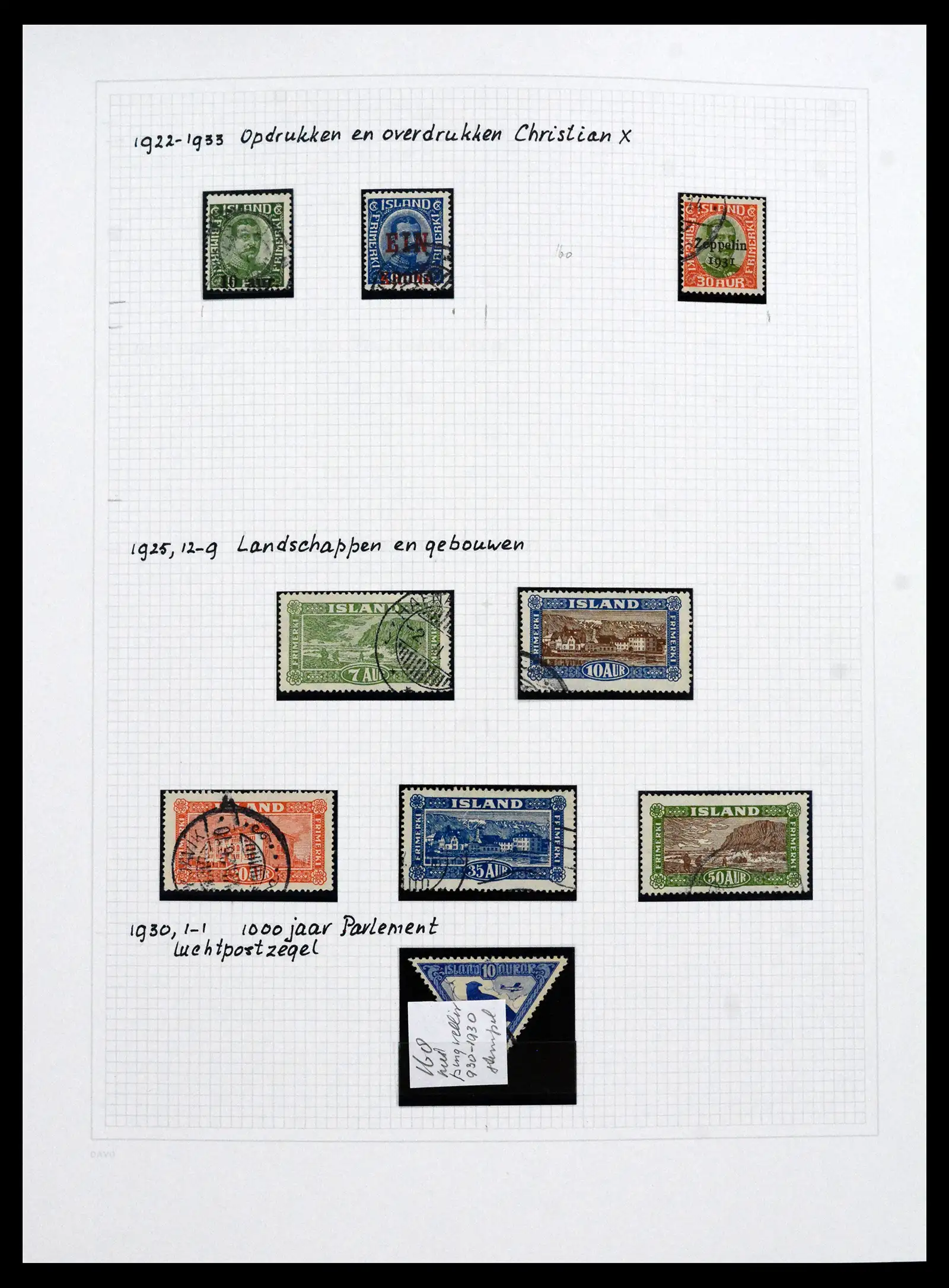 41572 0030 - Postzegelverzameling 41572 IJsland 1873-2010.