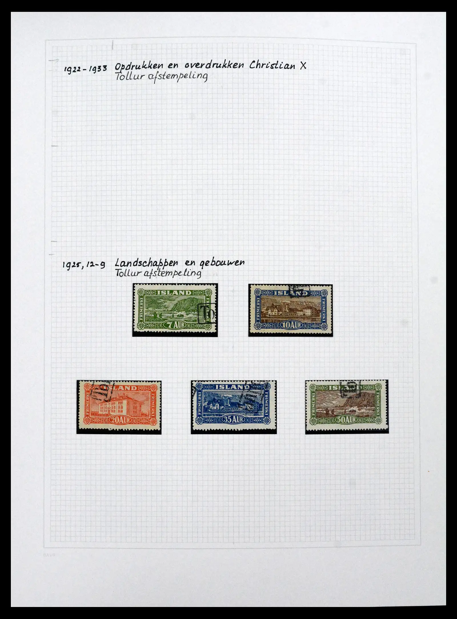 41572 0031 - Postzegelverzameling 41572 IJsland 1873-2010.
