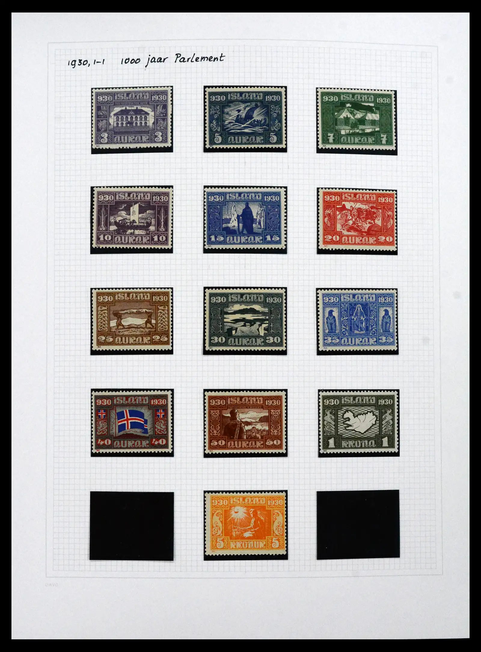 41572 0032 - Postzegelverzameling 41572 IJsland 1873-2010.