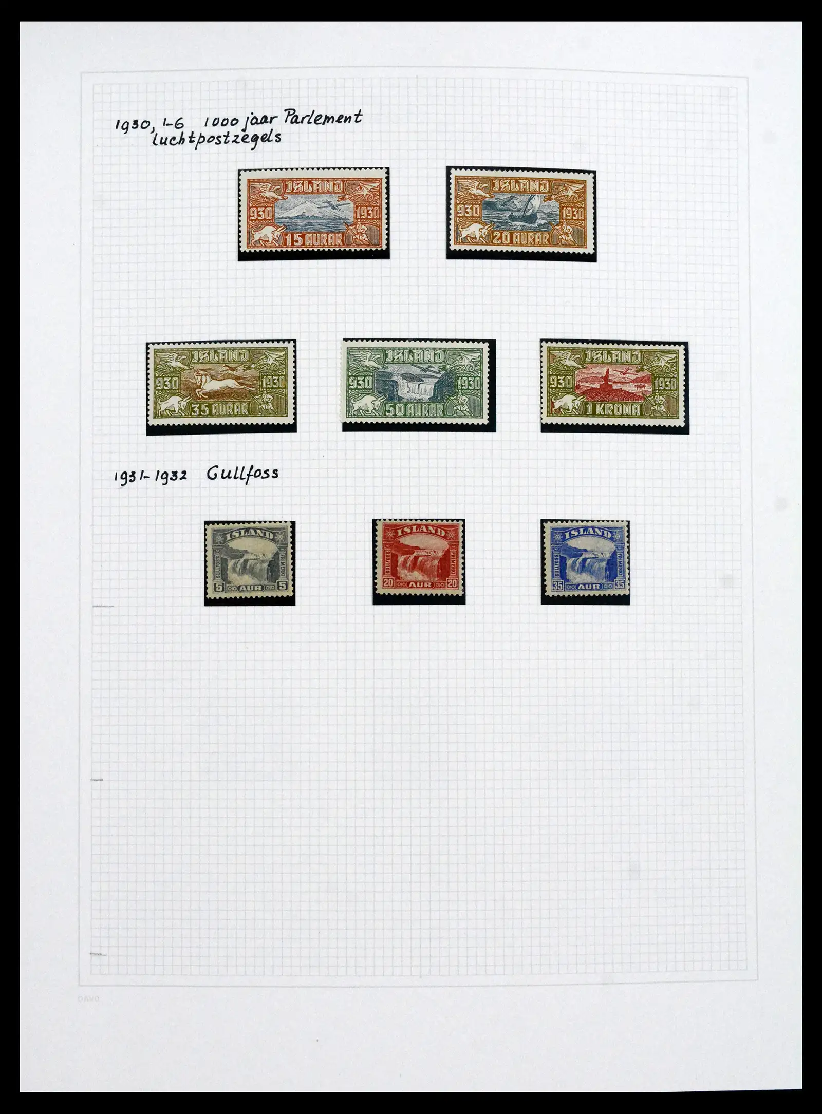 41572 0034 - Postzegelverzameling 41572 IJsland 1873-2010.