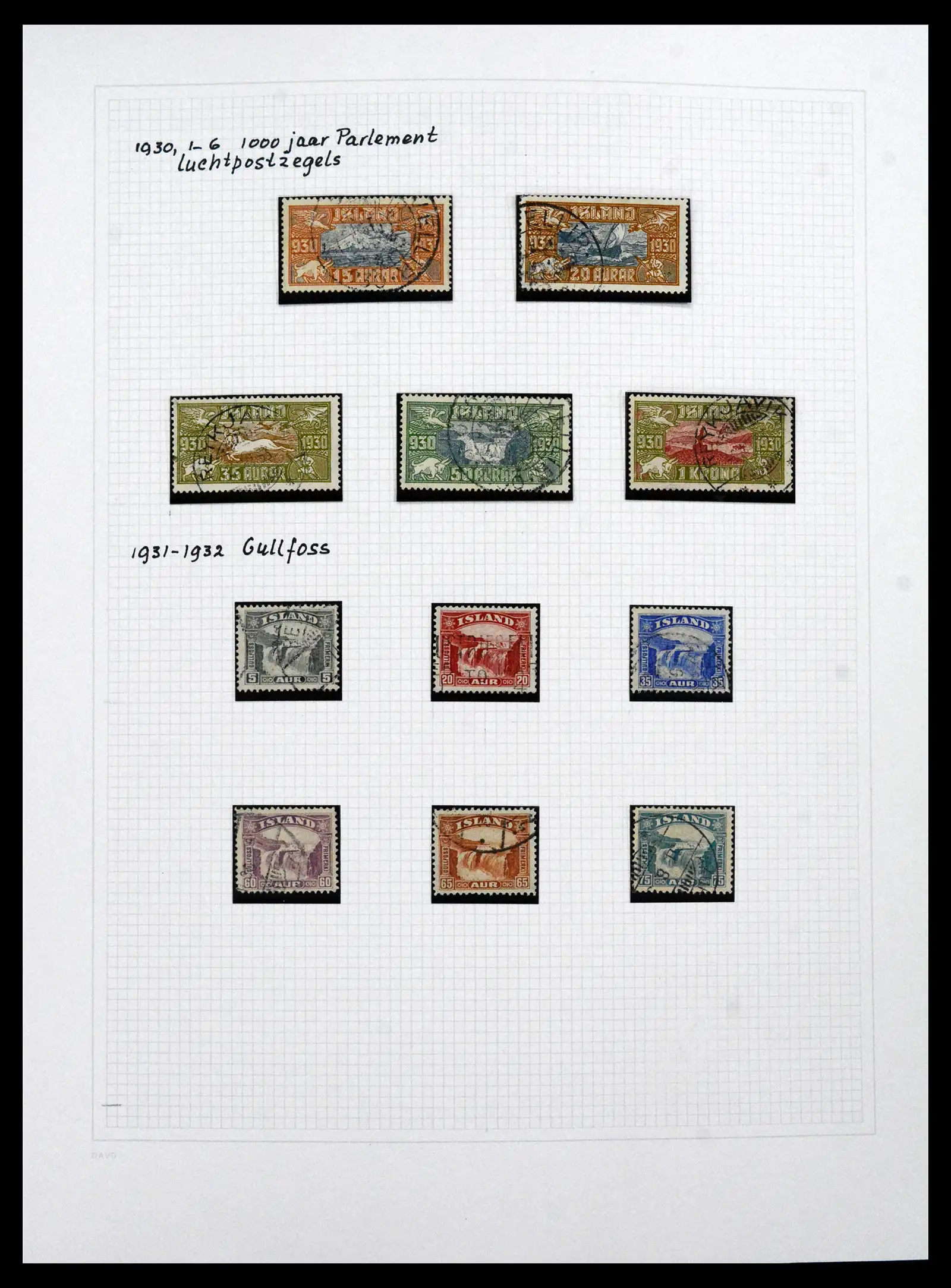 41572 0035 - Postzegelverzameling 41572 IJsland 1873-2010.