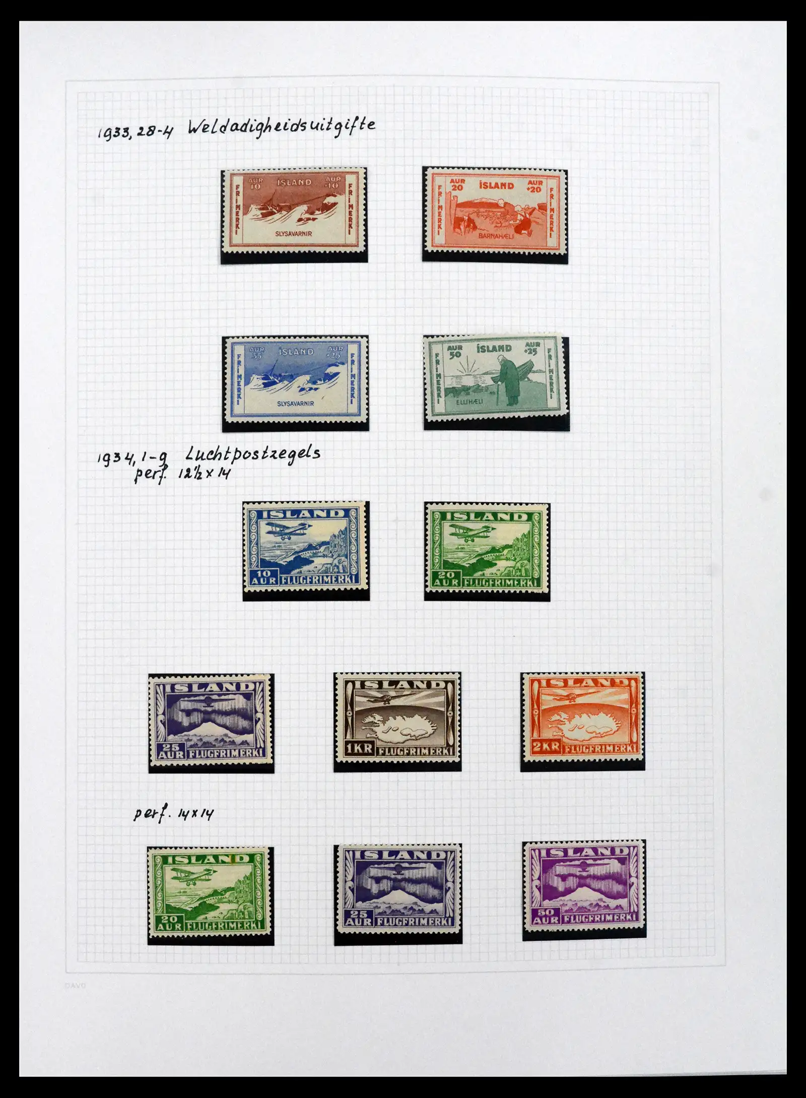 41572 0037 - Postzegelverzameling 41572 IJsland 1873-2010.