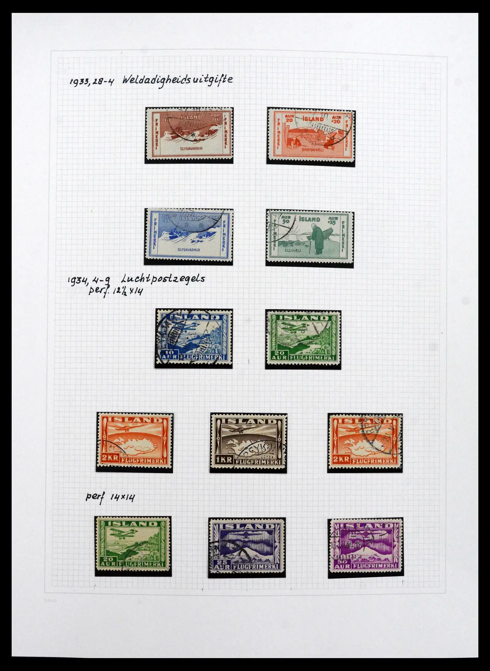 41572 0038 - Postzegelverzameling 41572 IJsland 1873-2010.