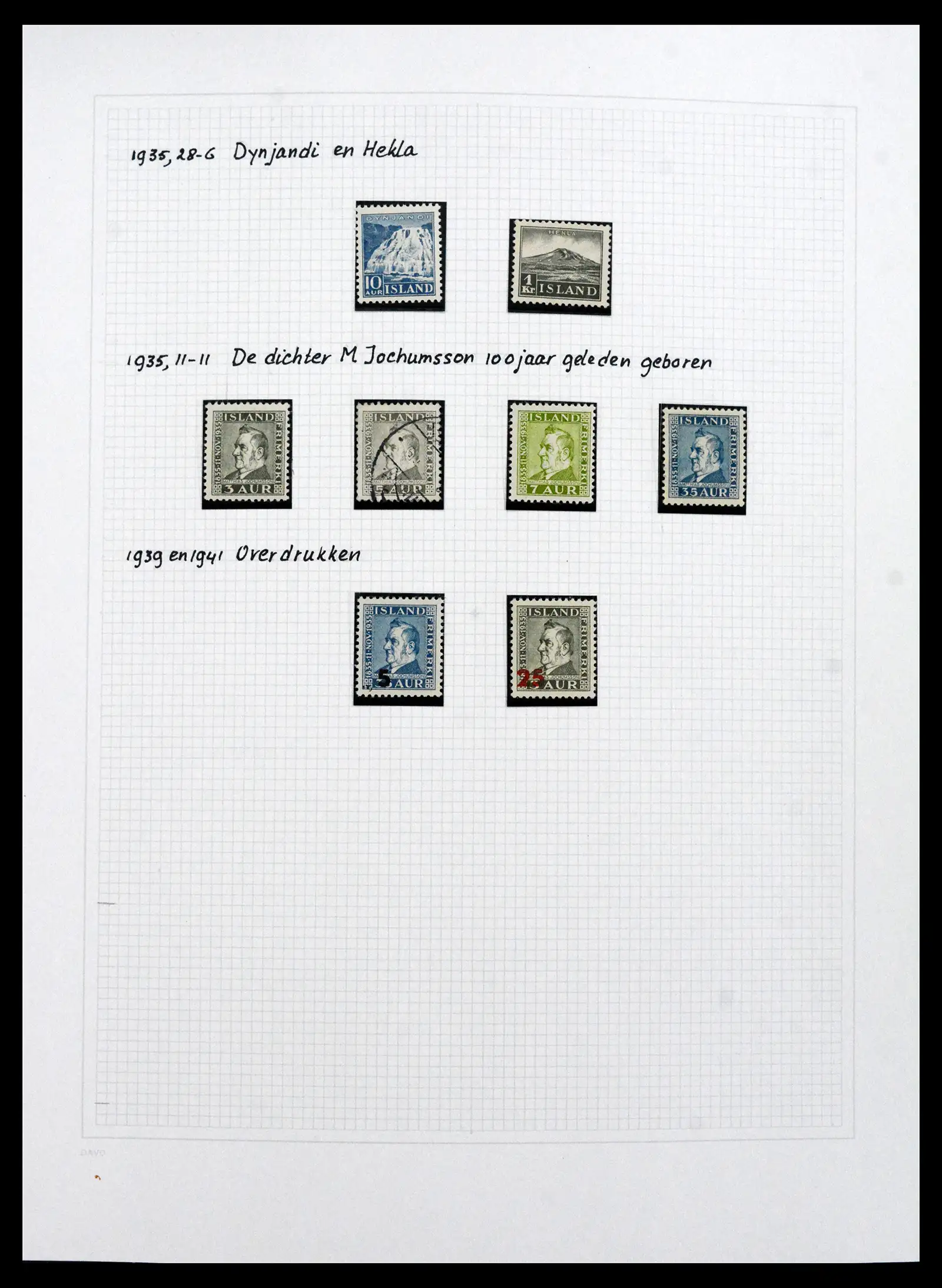 41572 0039 - Postzegelverzameling 41572 IJsland 1873-2010.