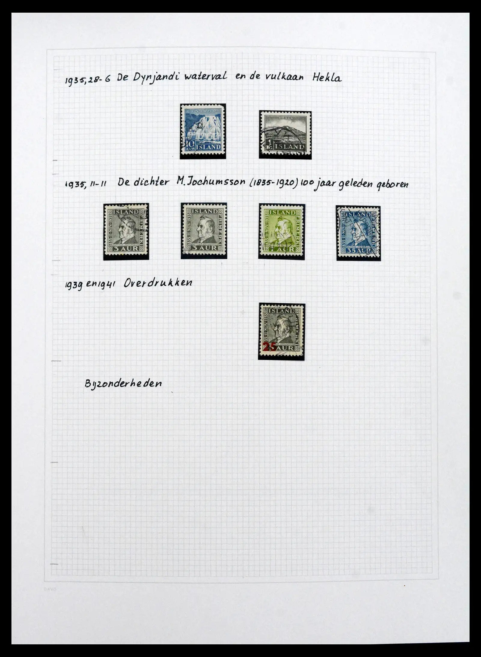 41572 0040 - Postzegelverzameling 41572 IJsland 1873-2010.