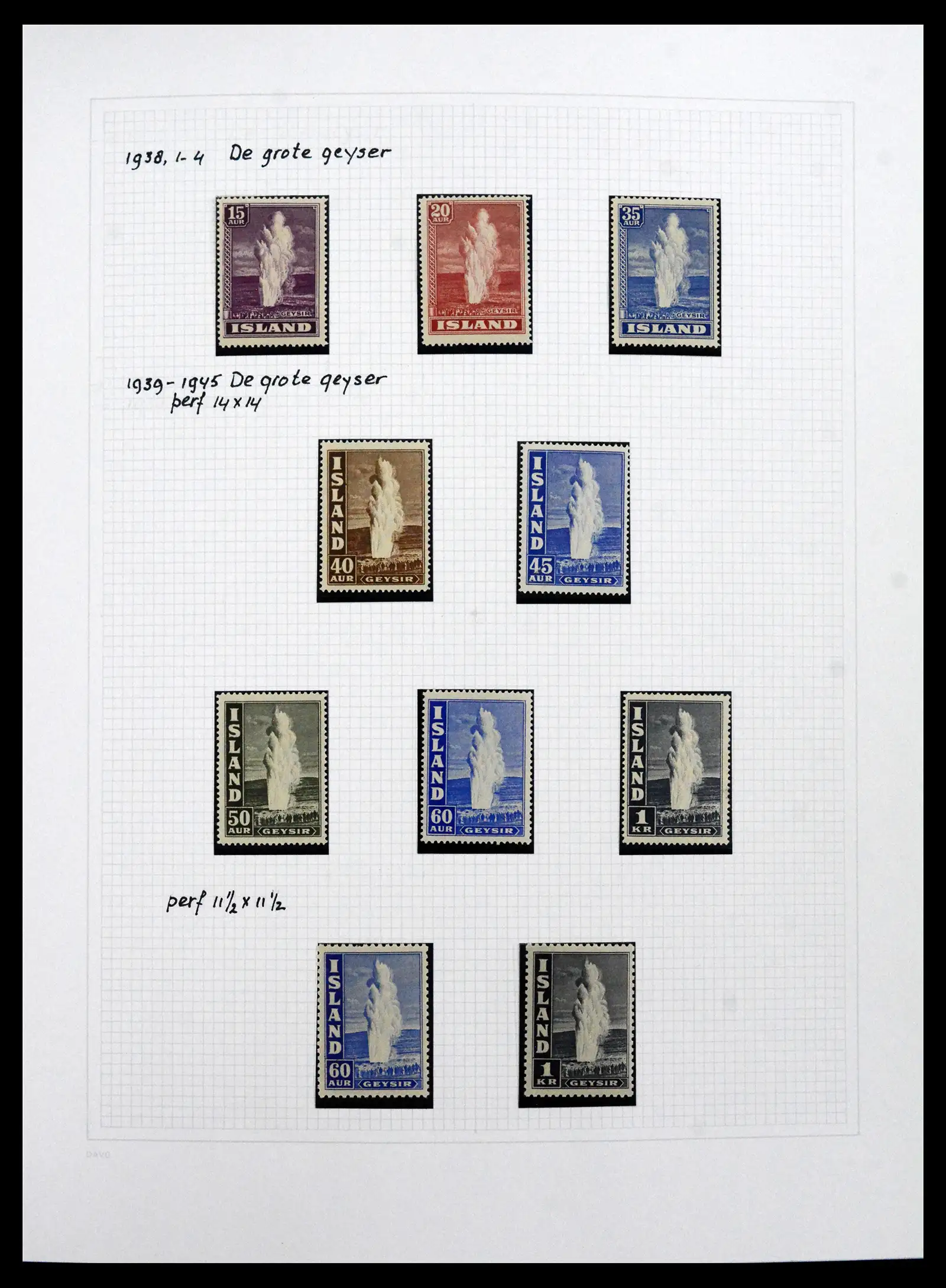 41572 0042 - Postzegelverzameling 41572 IJsland 1873-2010.