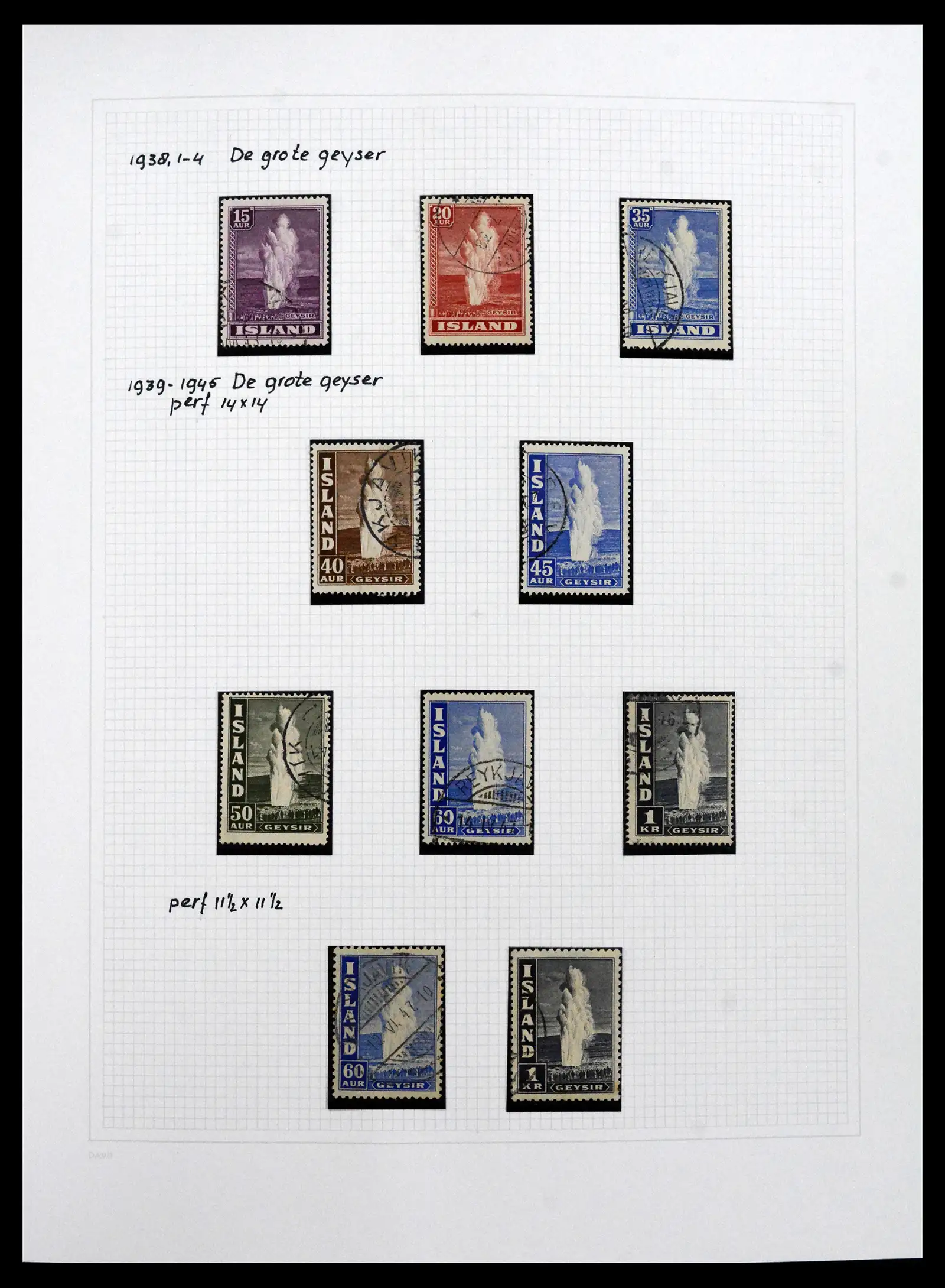 41572 0043 - Postzegelverzameling 41572 IJsland 1873-2010.