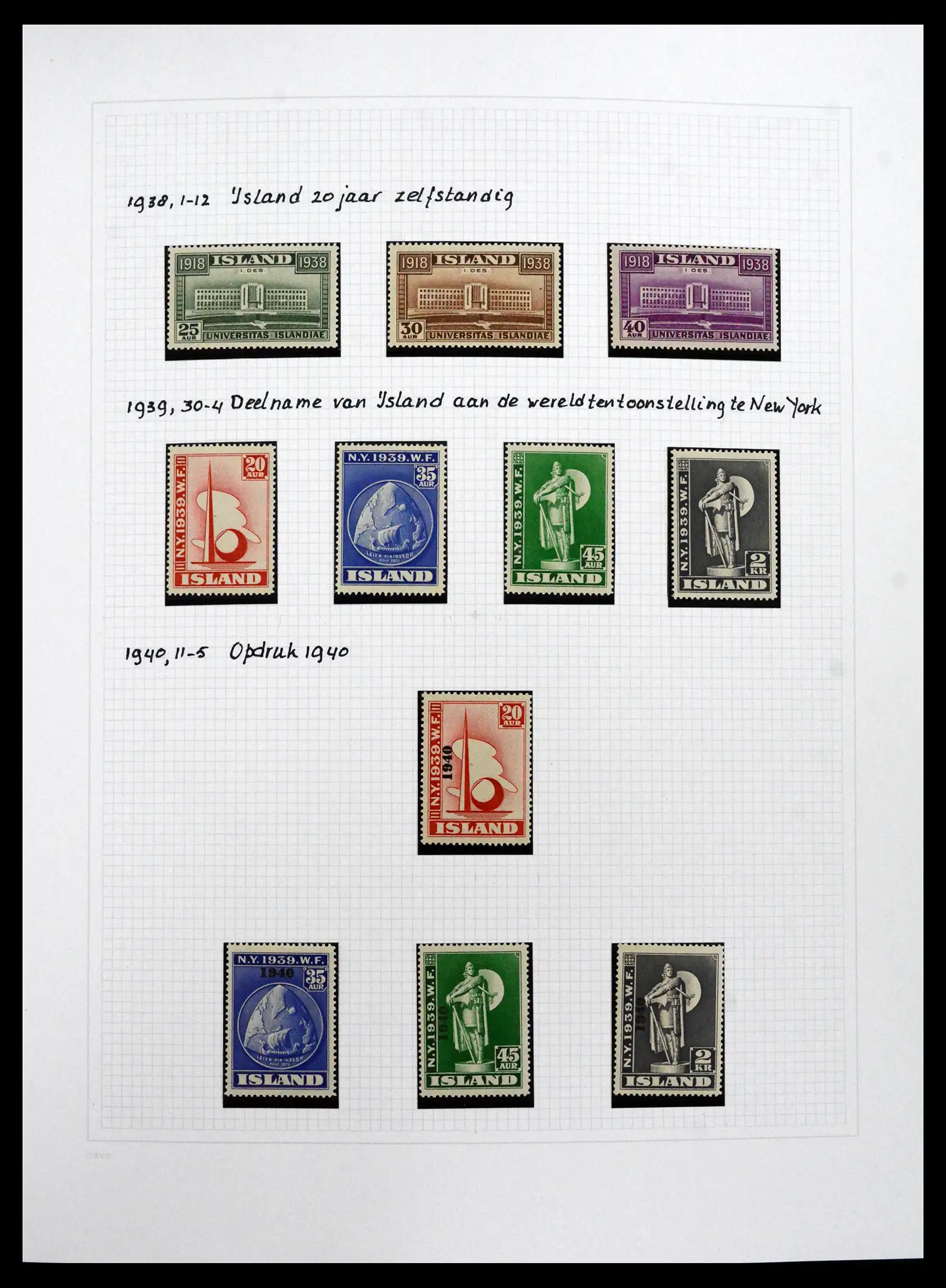 41572 0045 - Postzegelverzameling 41572 IJsland 1873-2010.