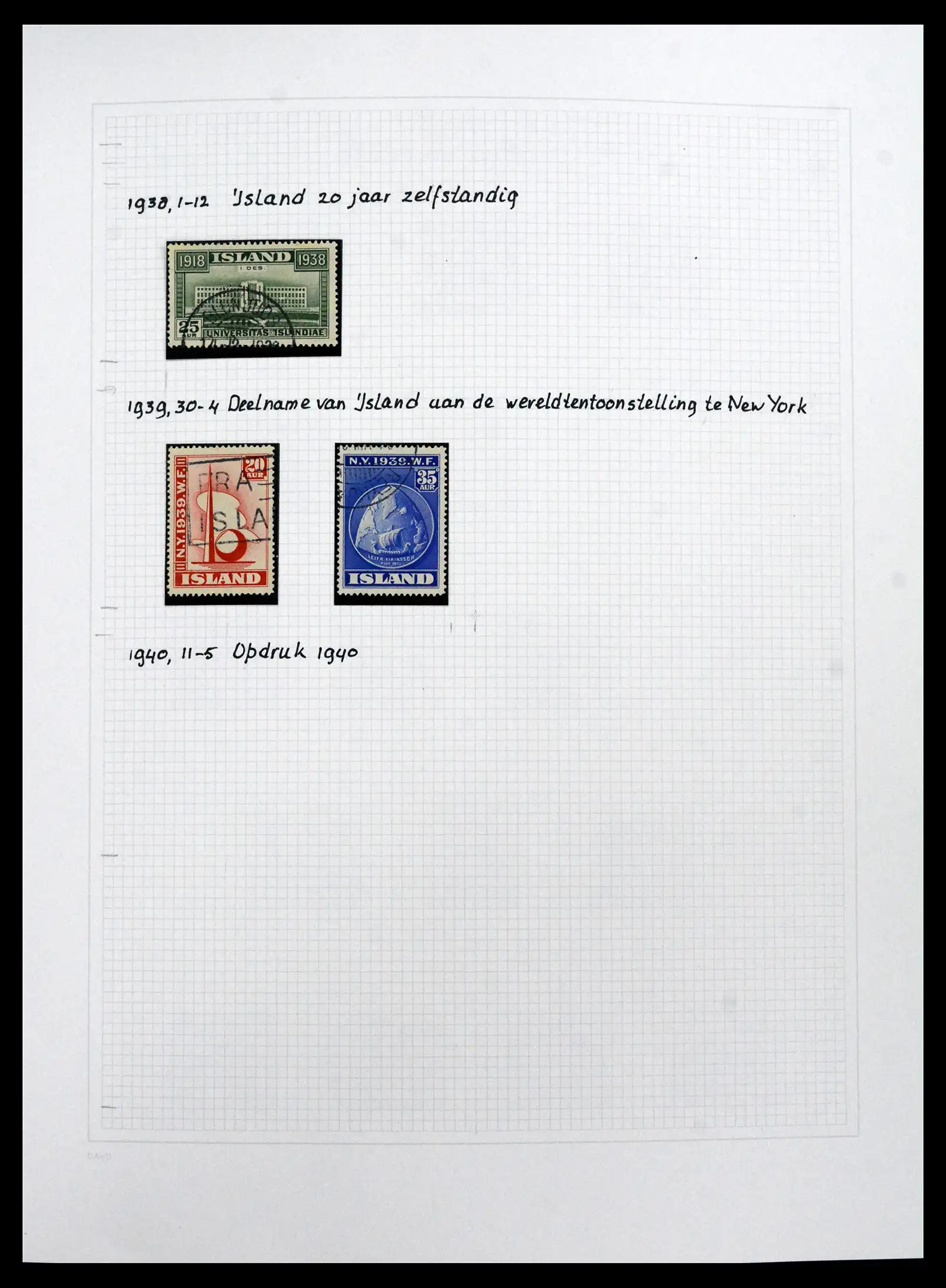 41572 0046 - Postzegelverzameling 41572 IJsland 1873-2010.