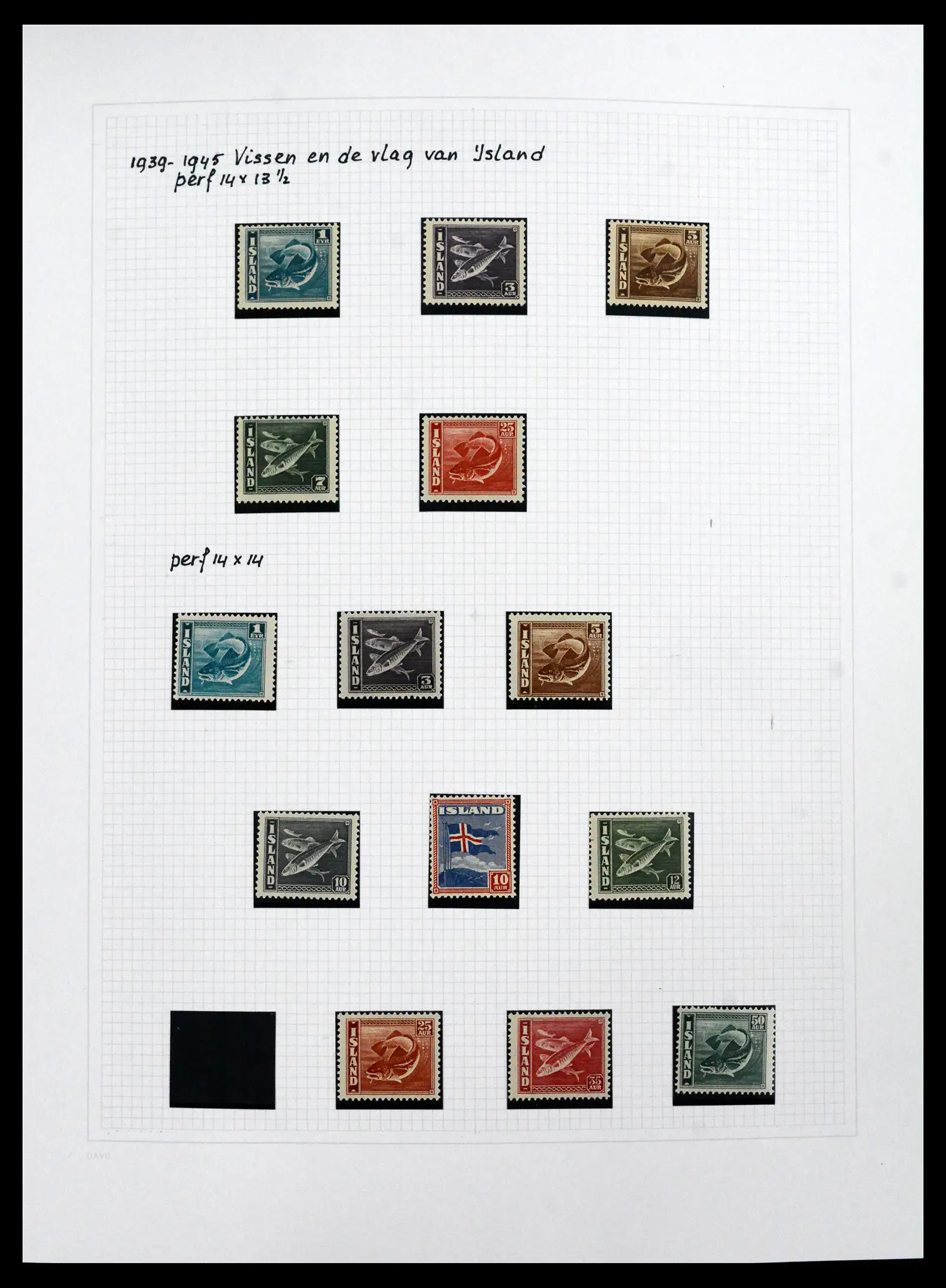 41572 0047 - Postzegelverzameling 41572 IJsland 1873-2010.