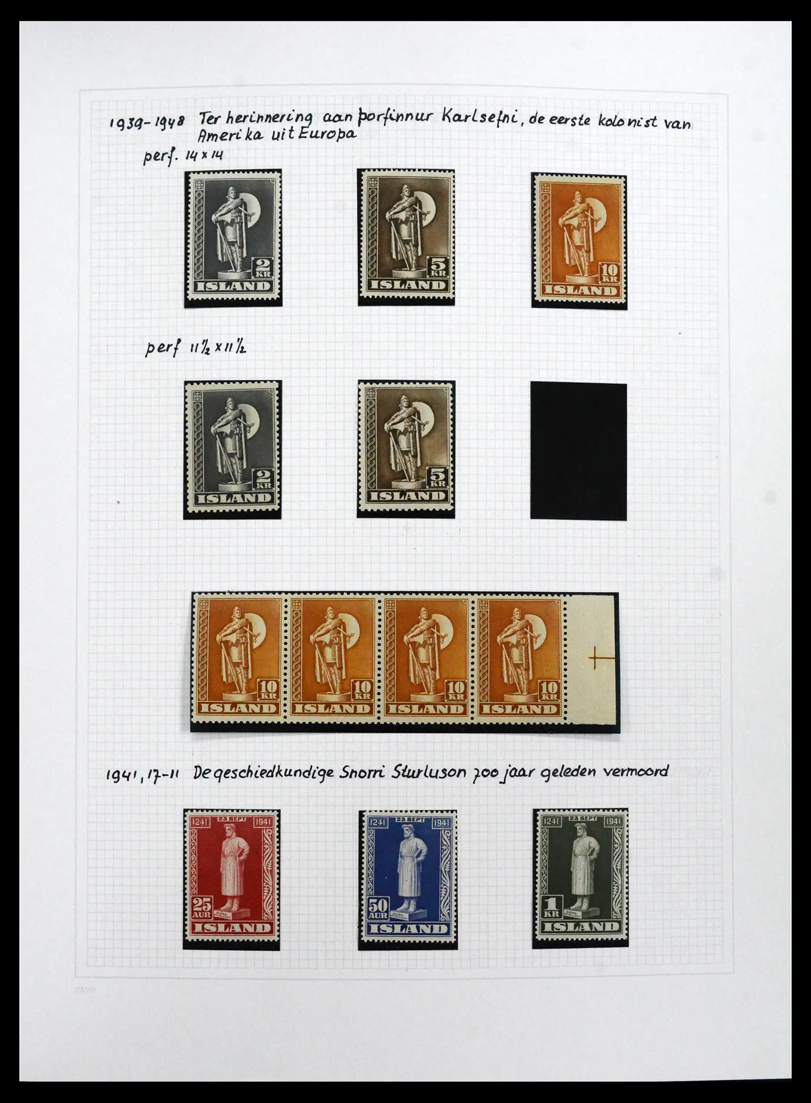 41572 0049 - Postzegelverzameling 41572 IJsland 1873-2010.