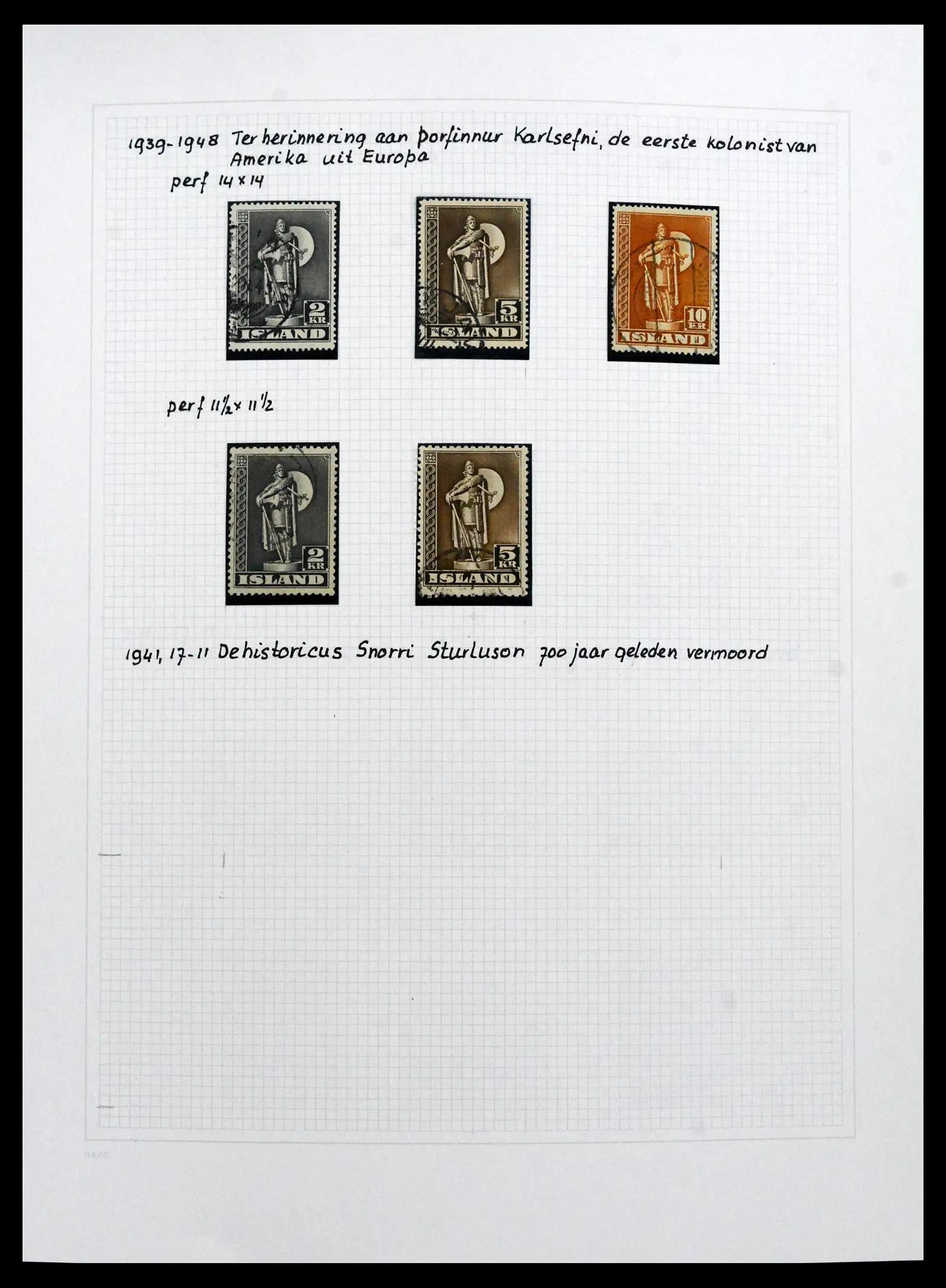 41572 0050 - Postzegelverzameling 41572 IJsland 1873-2010.