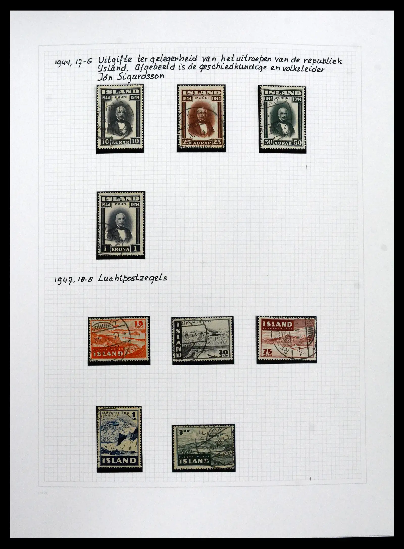 41572 0052 - Postzegelverzameling 41572 IJsland 1873-2010.