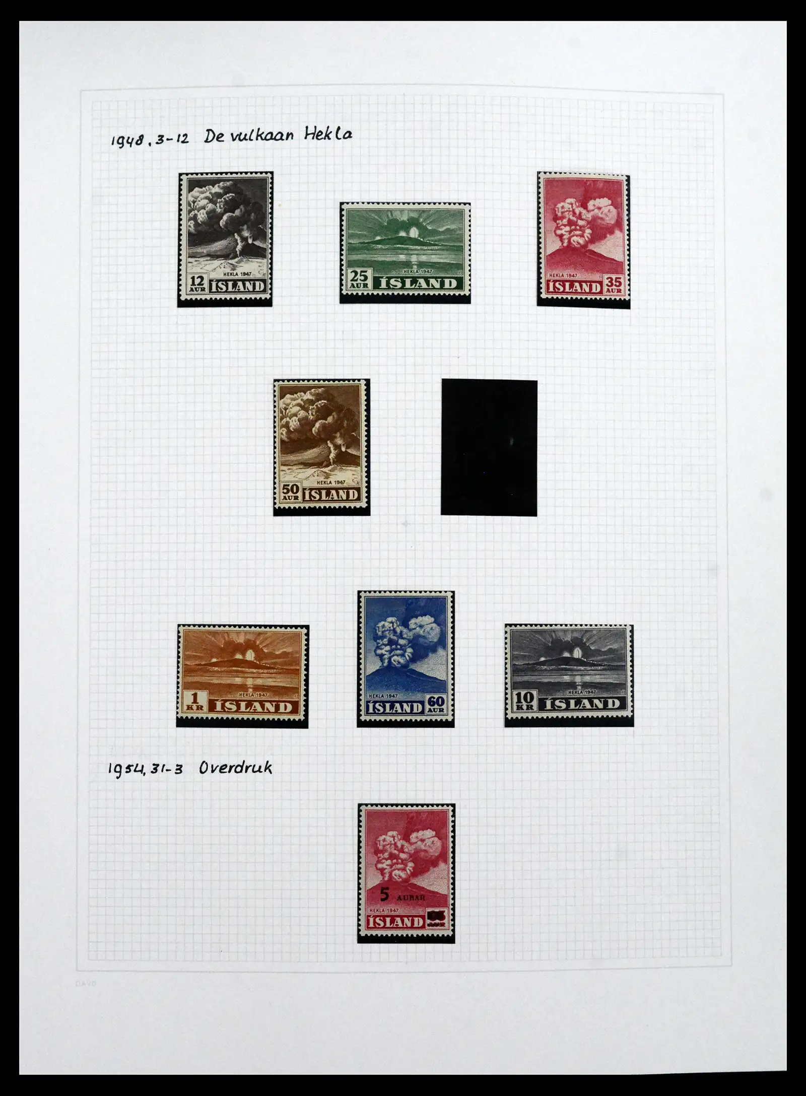 41572 0053 - Postzegelverzameling 41572 IJsland 1873-2010.