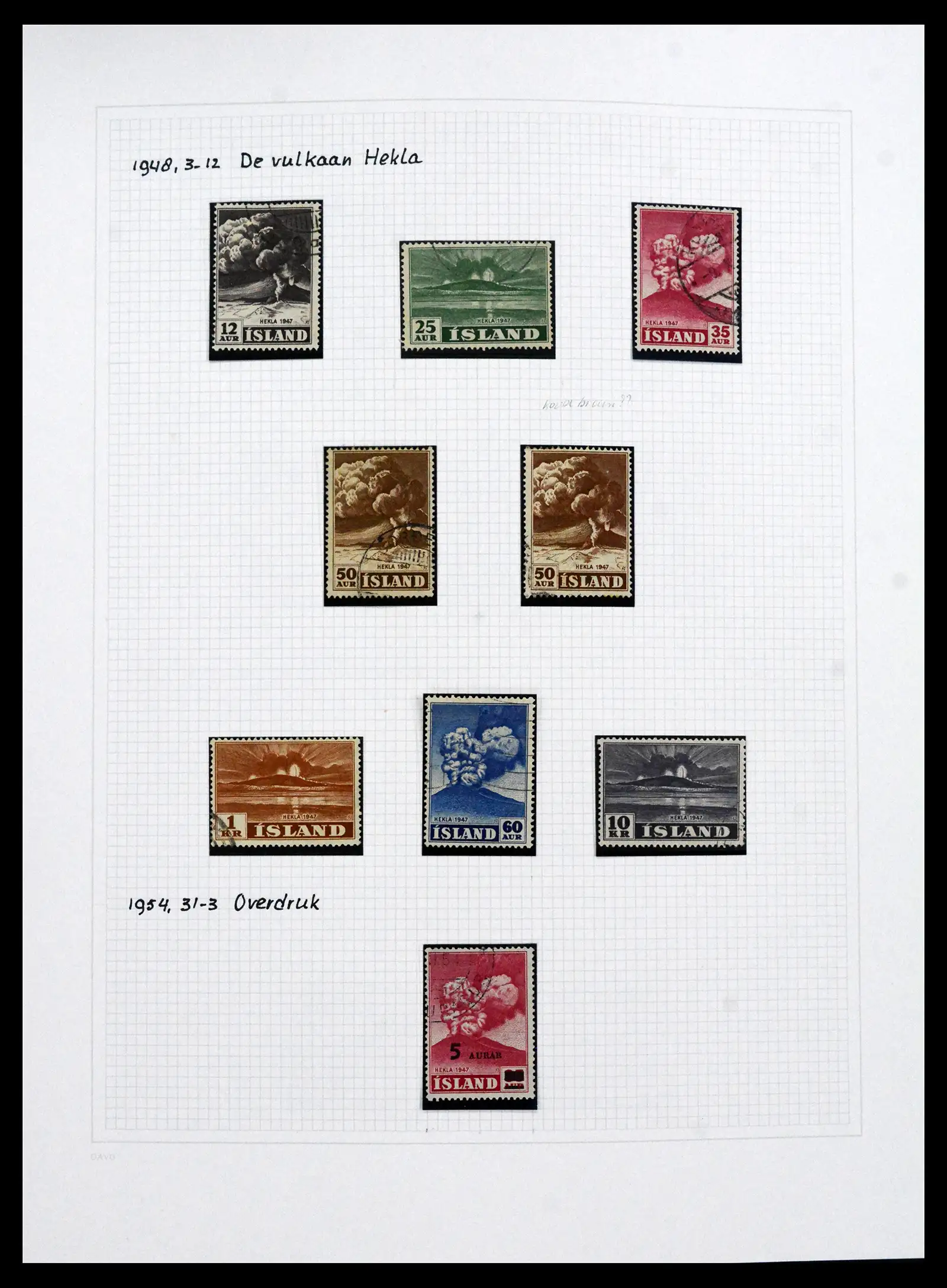 41572 0054 - Postzegelverzameling 41572 IJsland 1873-2010.