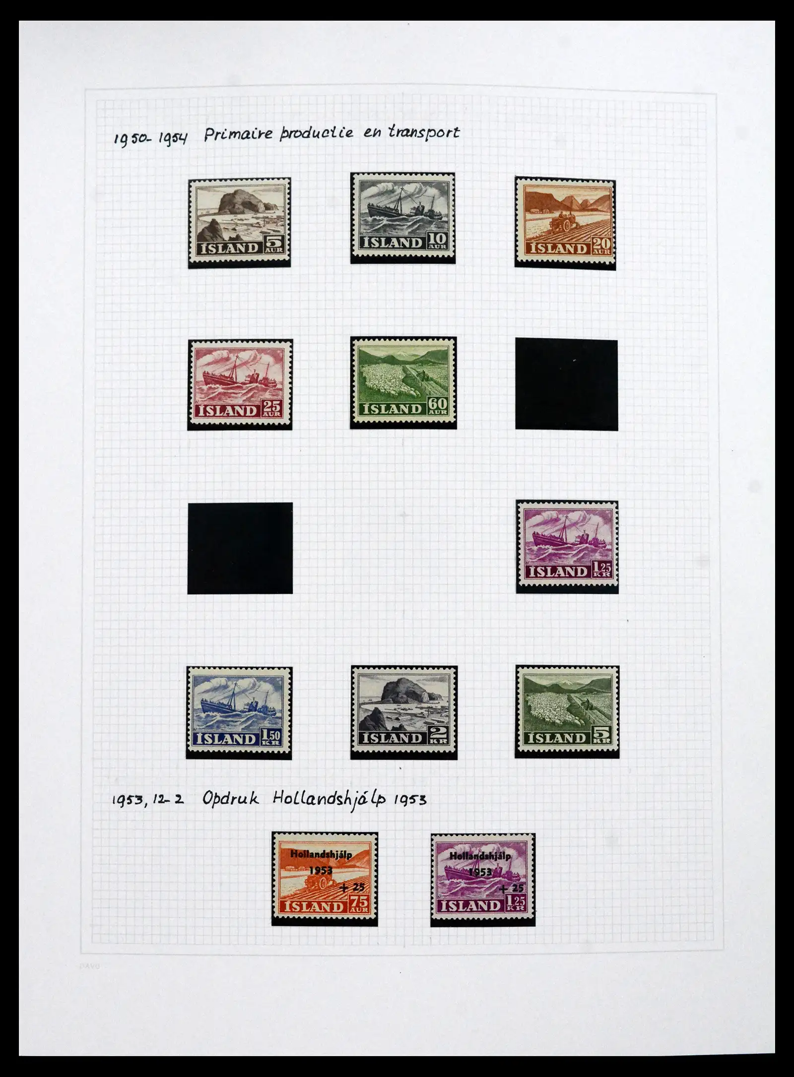 41572 0057 - Postzegelverzameling 41572 IJsland 1873-2010.