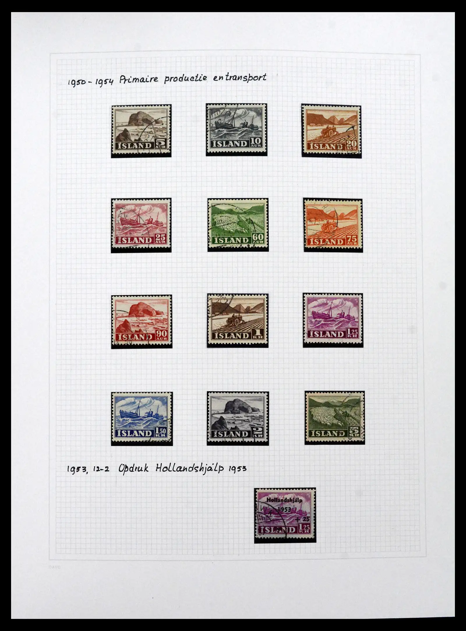 41572 0058 - Postzegelverzameling 41572 IJsland 1873-2010.