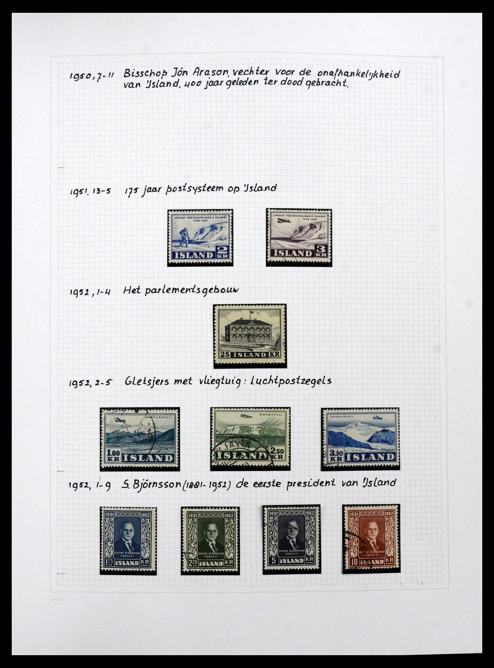 41572 0060 - Postzegelverzameling 41572 IJsland 1873-2010.