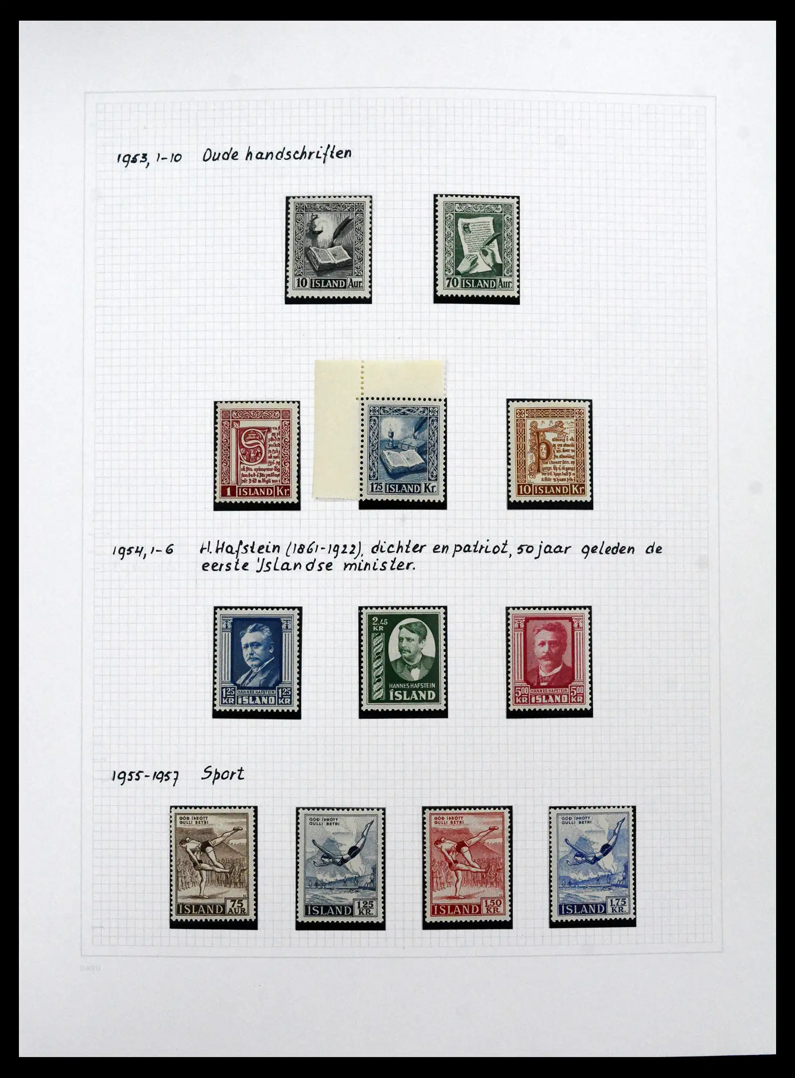 41572 0061 - Postzegelverzameling 41572 IJsland 1873-2010.