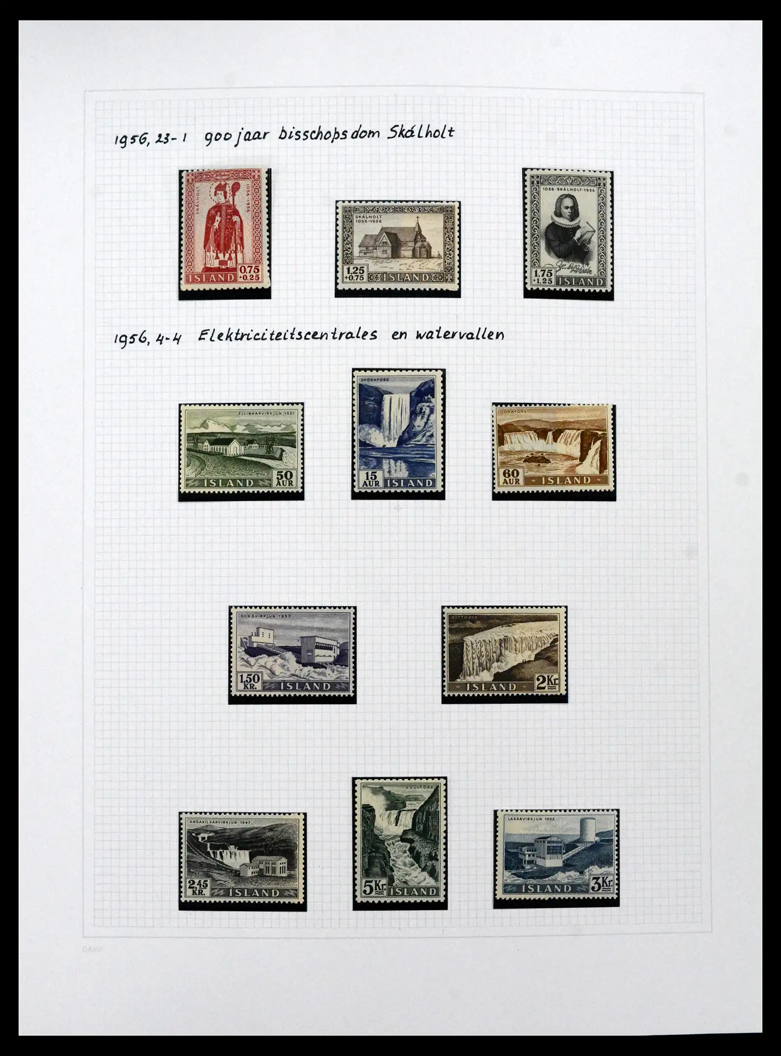 41572 0063 - Postzegelverzameling 41572 IJsland 1873-2010.