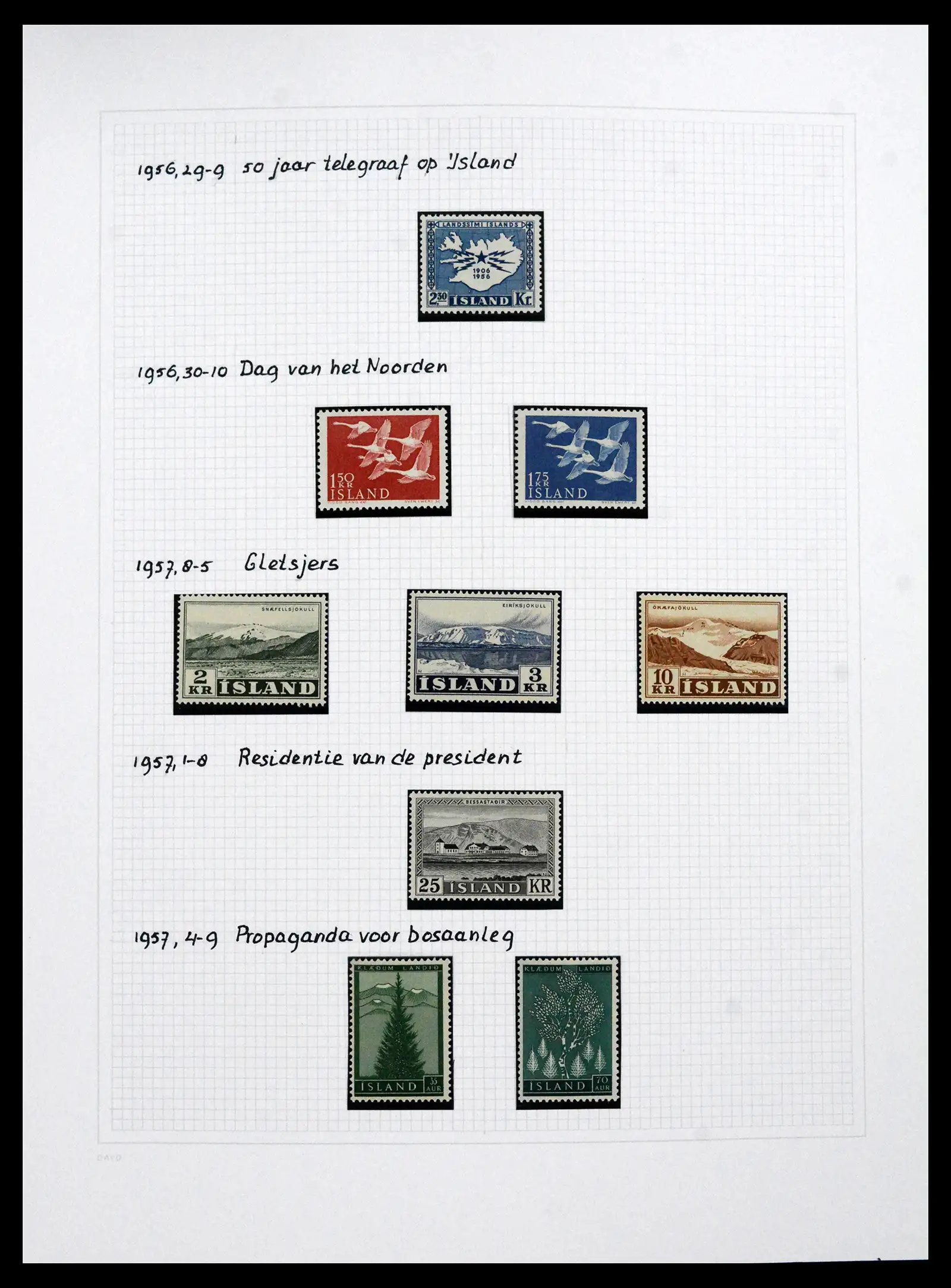 41572 0065 - Postzegelverzameling 41572 IJsland 1873-2010.