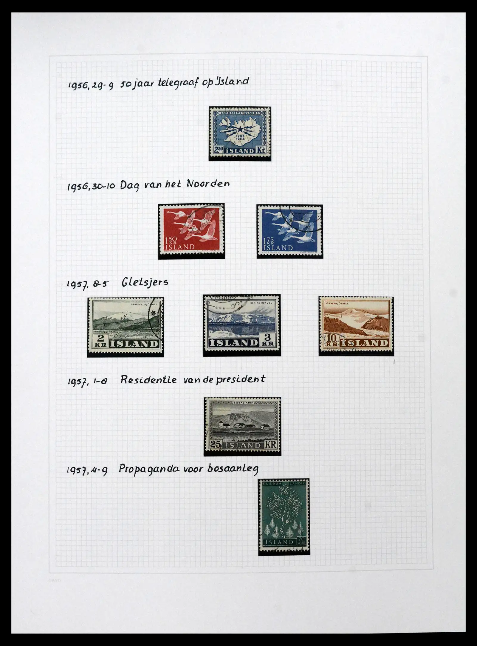 41572 0066 - Postzegelverzameling 41572 IJsland 1873-2010.