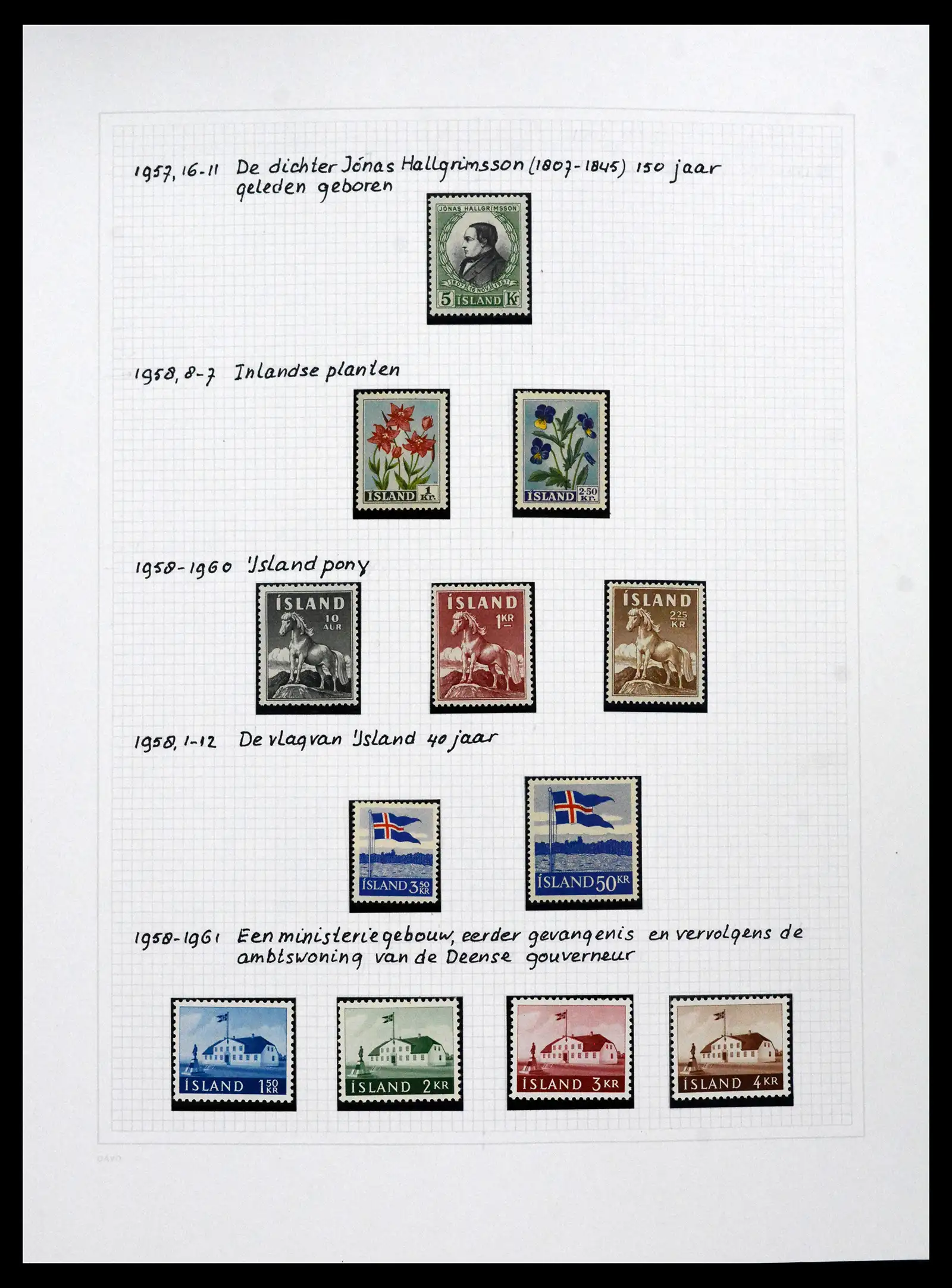 41572 0067 - Postzegelverzameling 41572 IJsland 1873-2010.