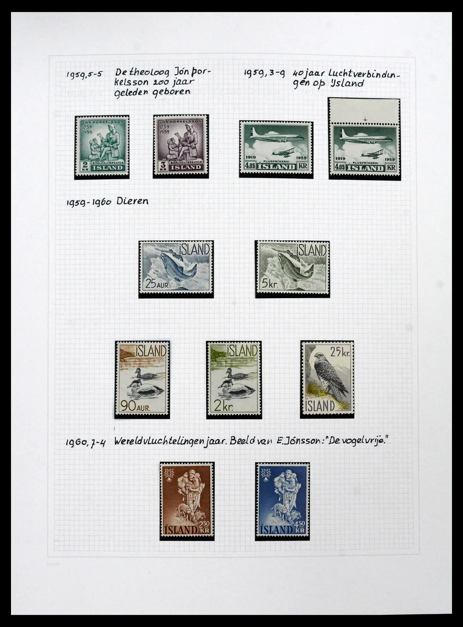 41572 0069 - Postzegelverzameling 41572 IJsland 1873-2010.