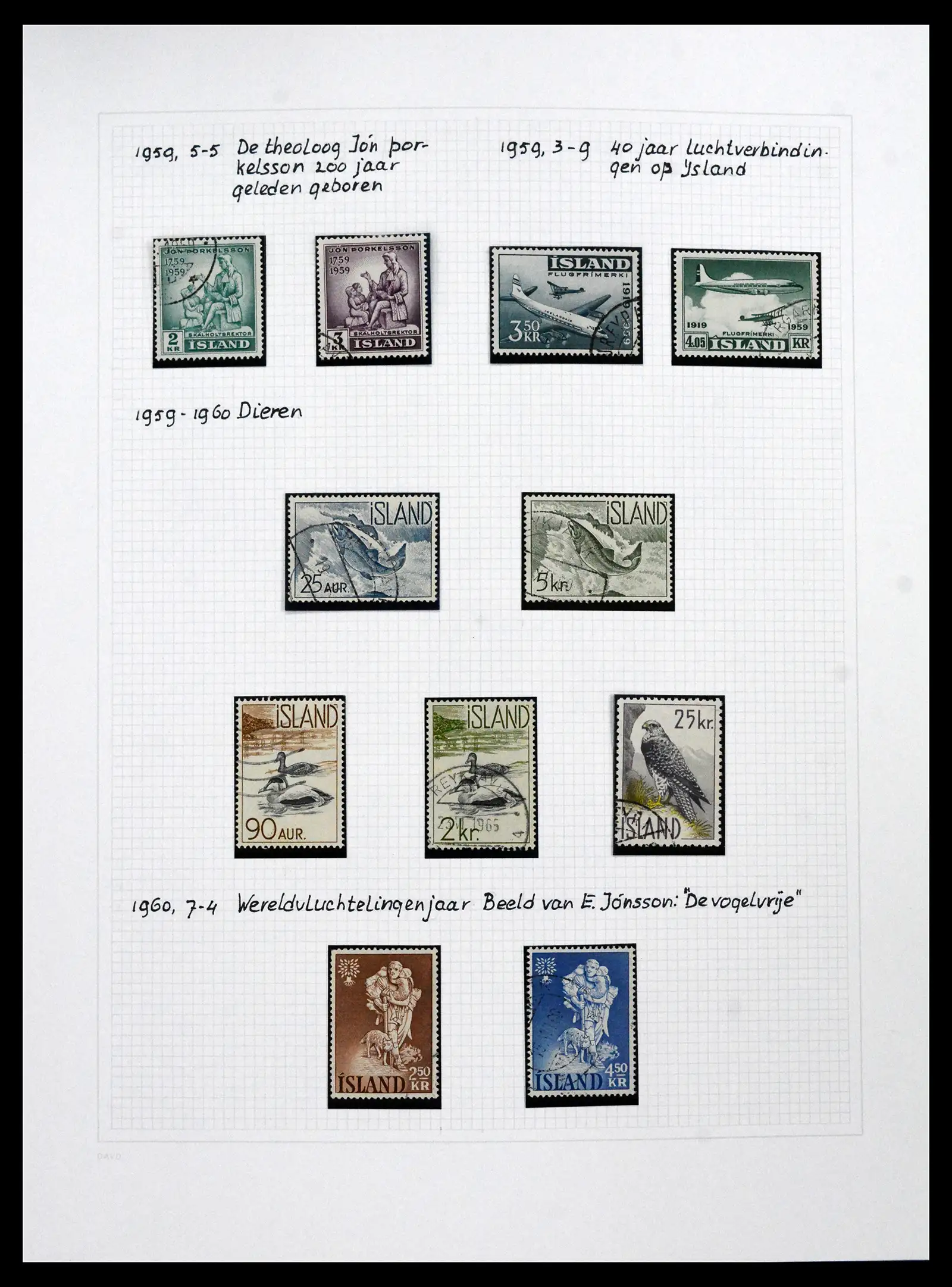 41572 0070 - Postzegelverzameling 41572 IJsland 1873-2010.