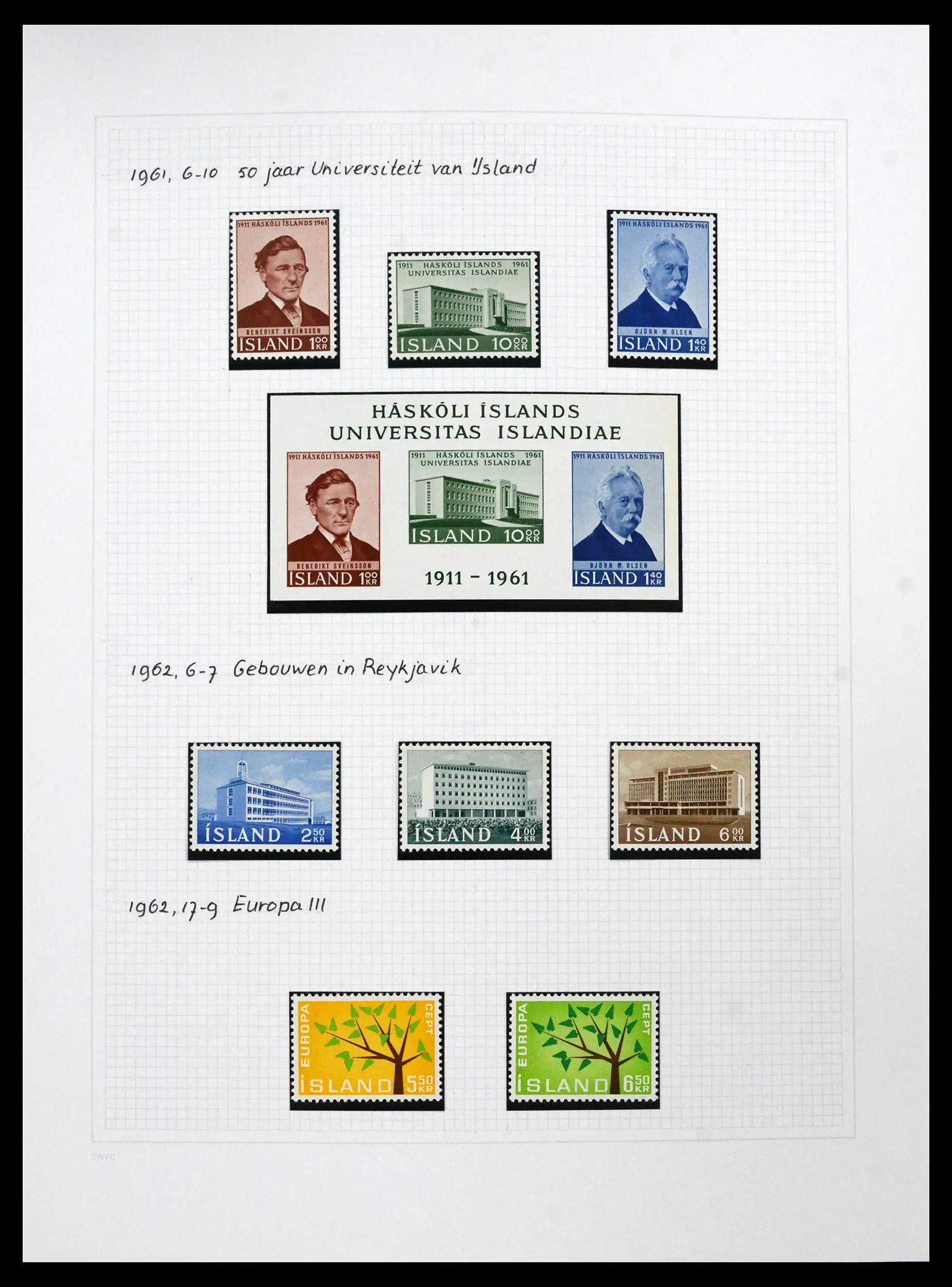 41572 0073 - Postzegelverzameling 41572 IJsland 1873-2010.