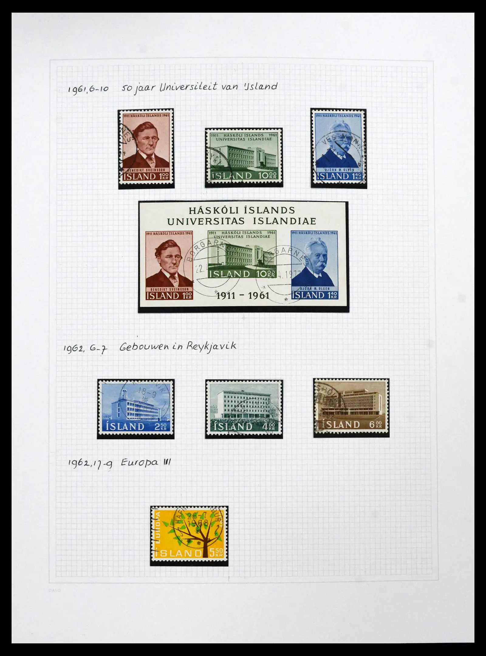 41572 0074 - Postzegelverzameling 41572 IJsland 1873-2010.