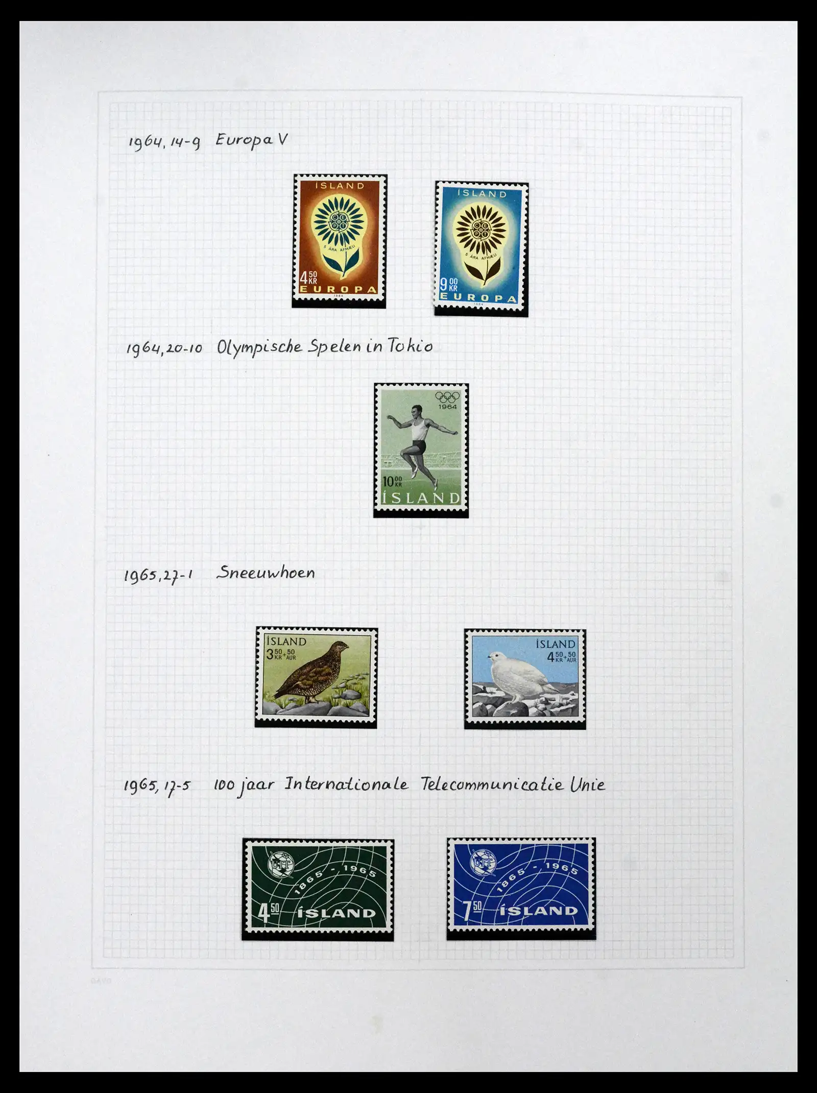 41572 0079 - Postzegelverzameling 41572 IJsland 1873-2010.