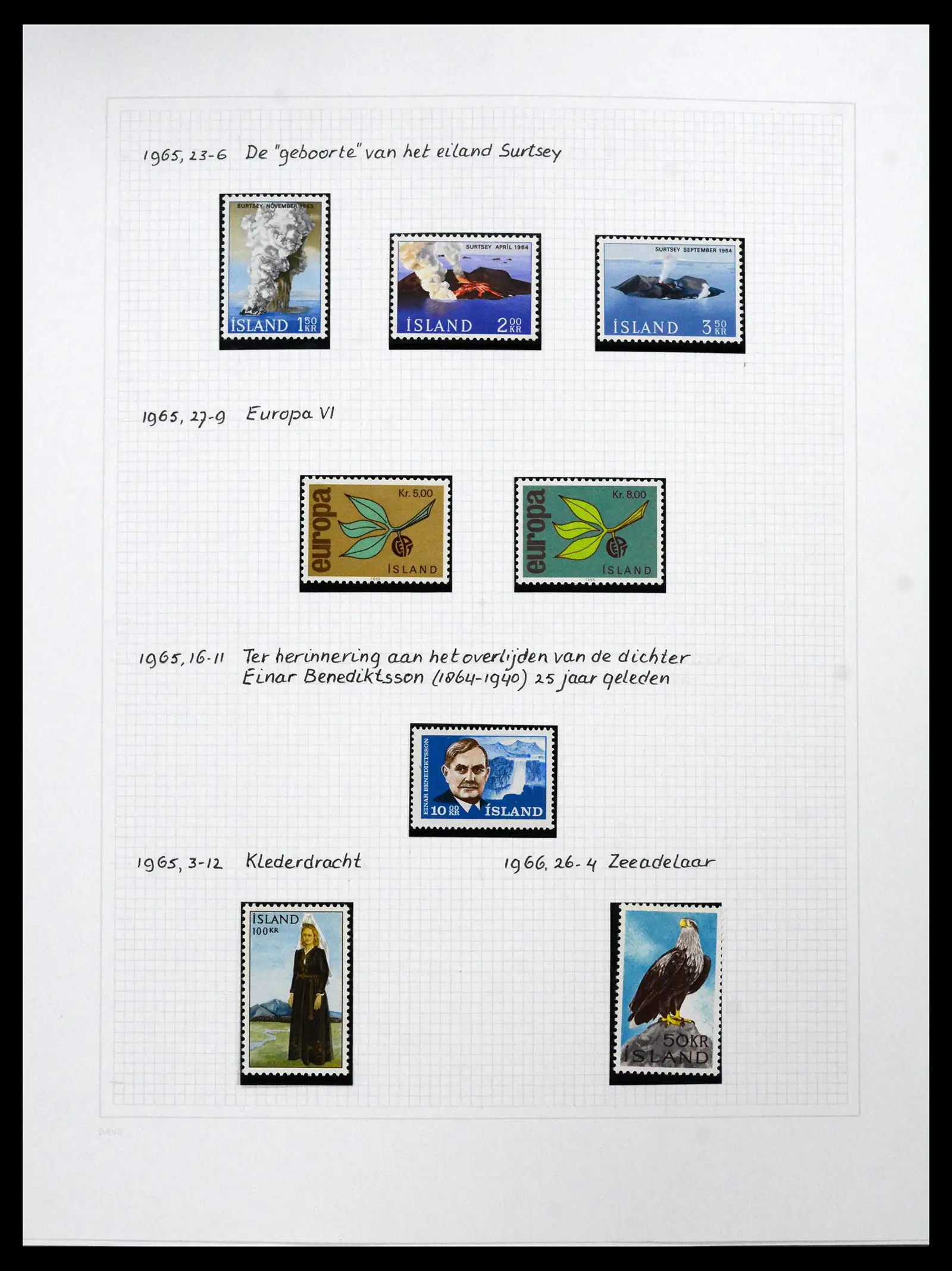 41572 0080 - Postzegelverzameling 41572 IJsland 1873-2010.