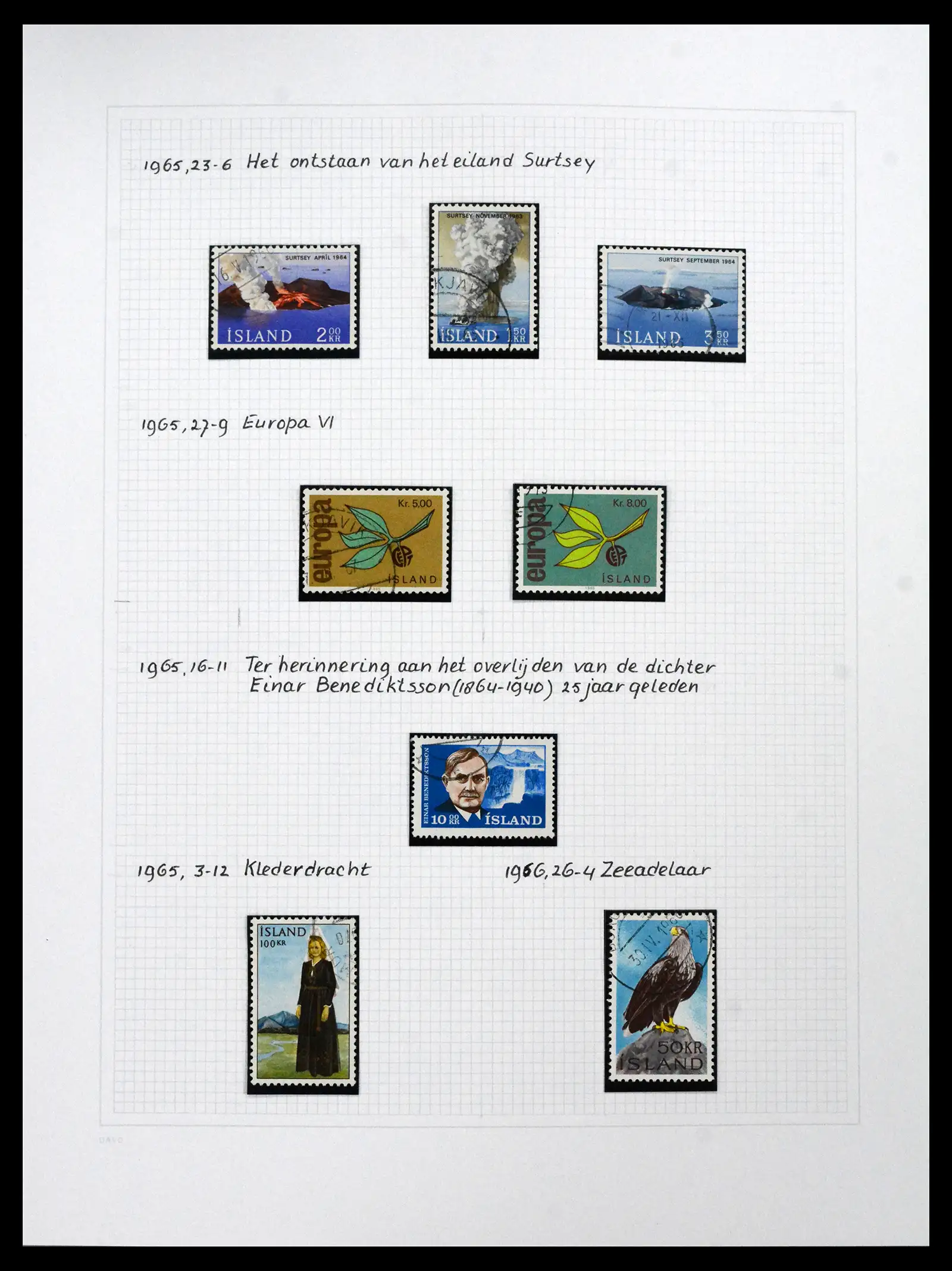 41572 0081 - Postzegelverzameling 41572 IJsland 1873-2010.