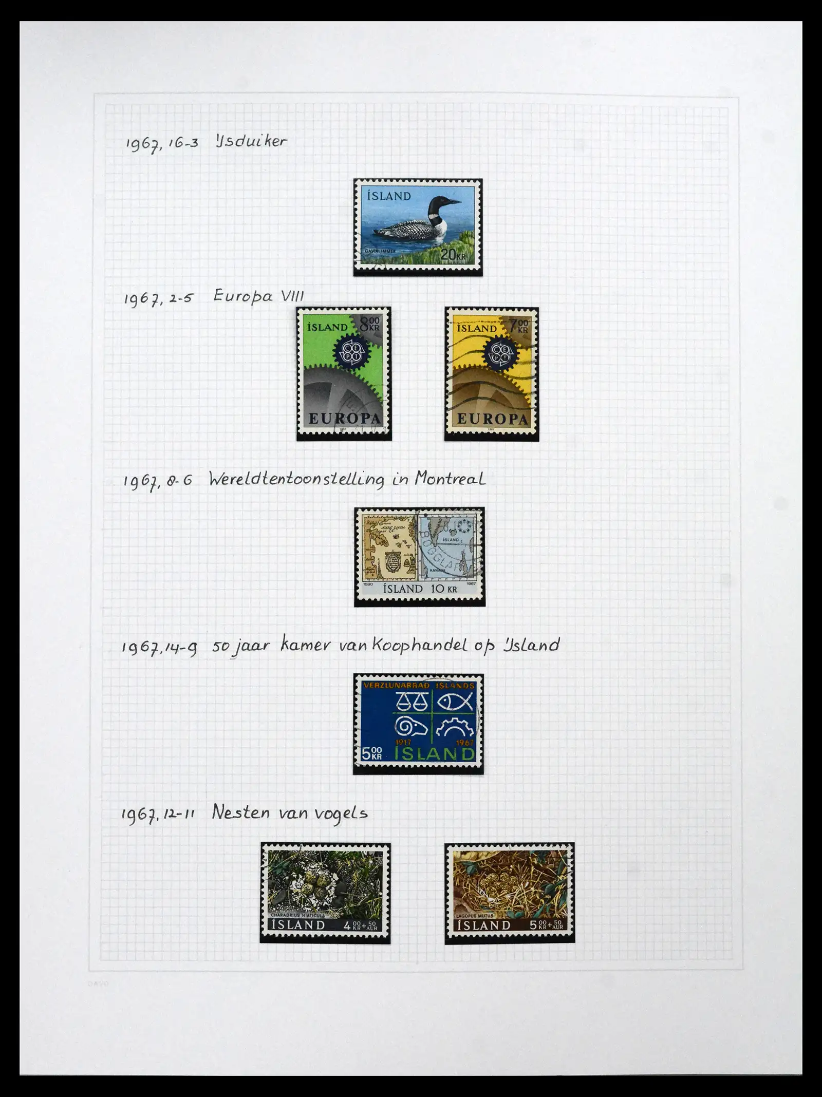 41572 0085 - Postzegelverzameling 41572 IJsland 1873-2010.