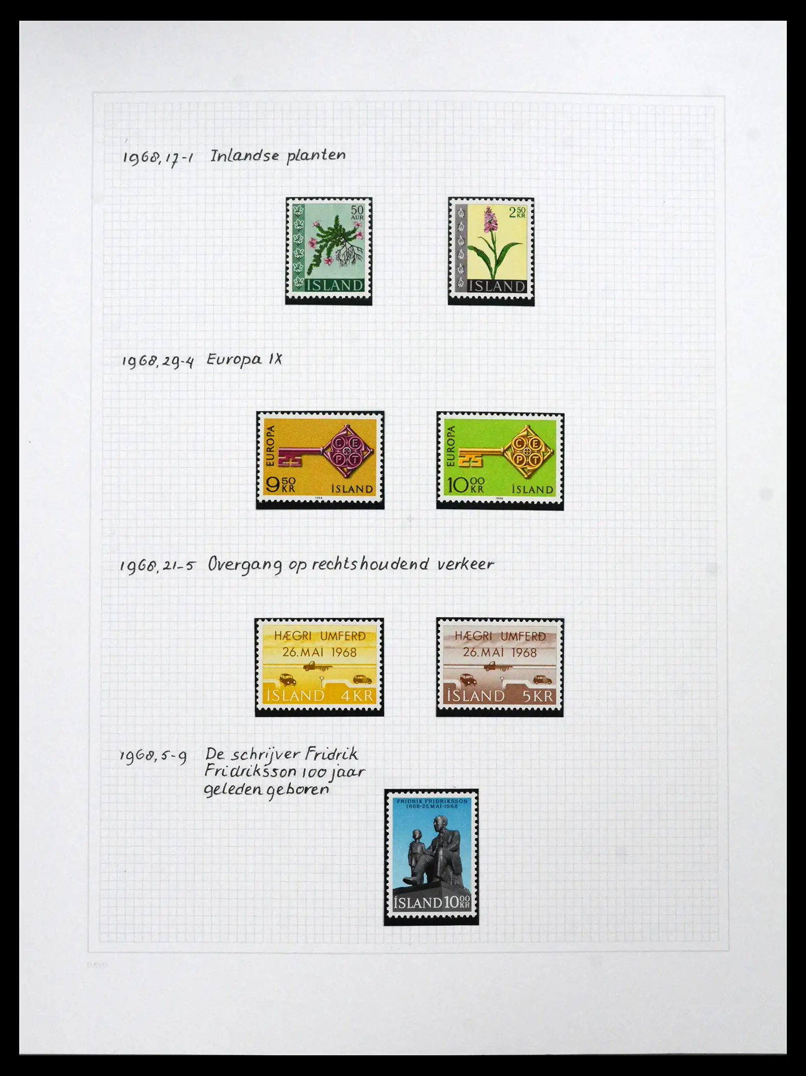 41572 0086 - Postzegelverzameling 41572 IJsland 1873-2010.