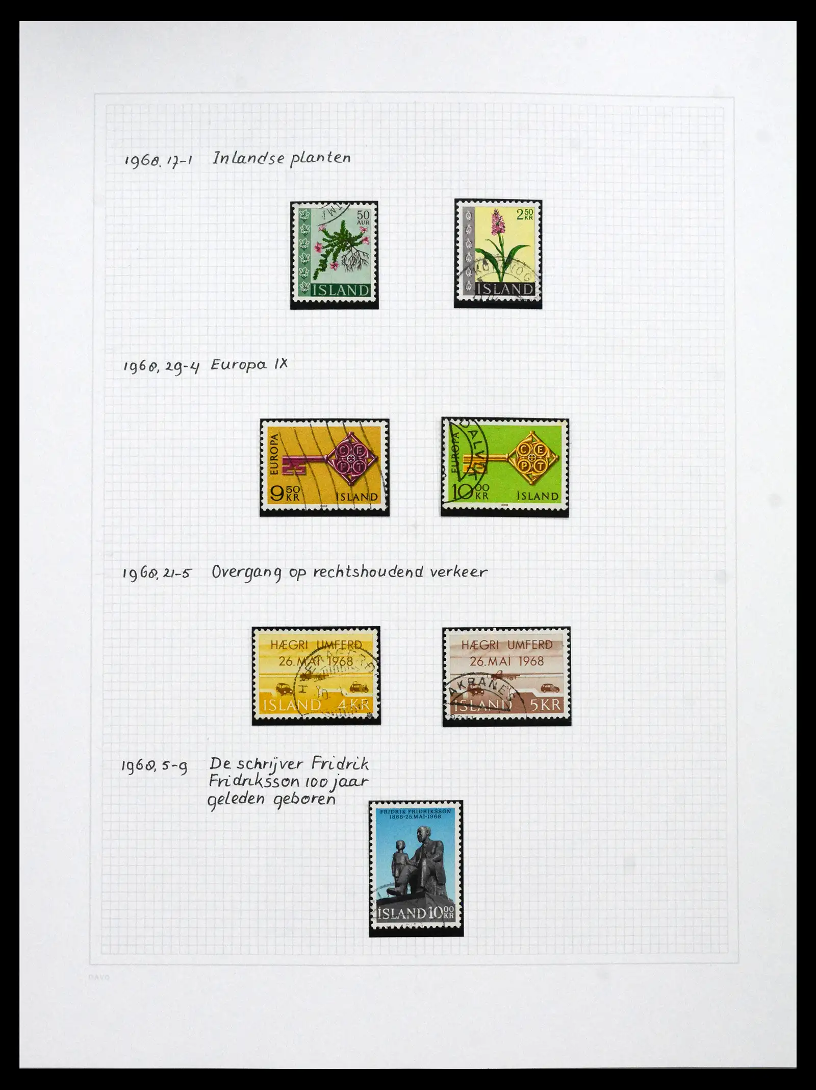 41572 0087 - Postzegelverzameling 41572 IJsland 1873-2010.