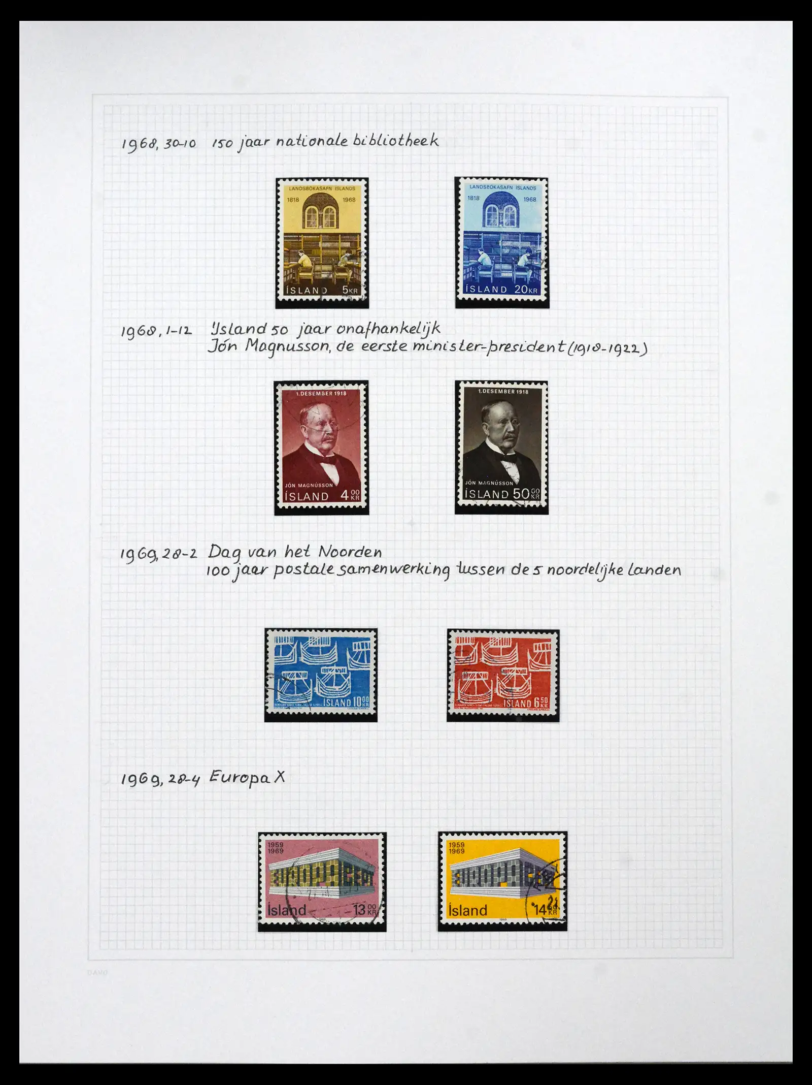 41572 0089 - Postzegelverzameling 41572 IJsland 1873-2010.