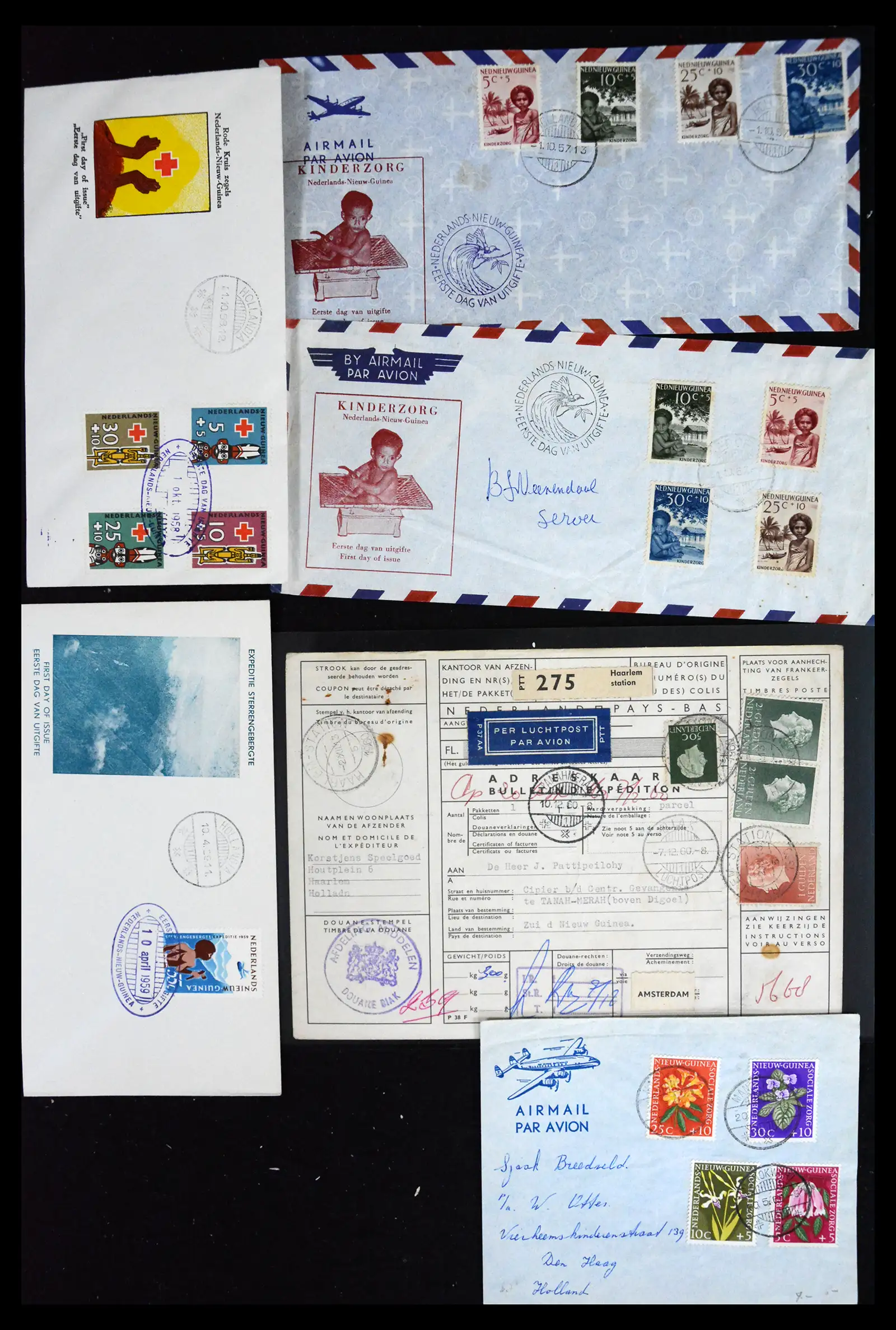 41576 0004 - Postzegelverzameling 41576 Nederlands Nieuw Guinea 1945-1968.