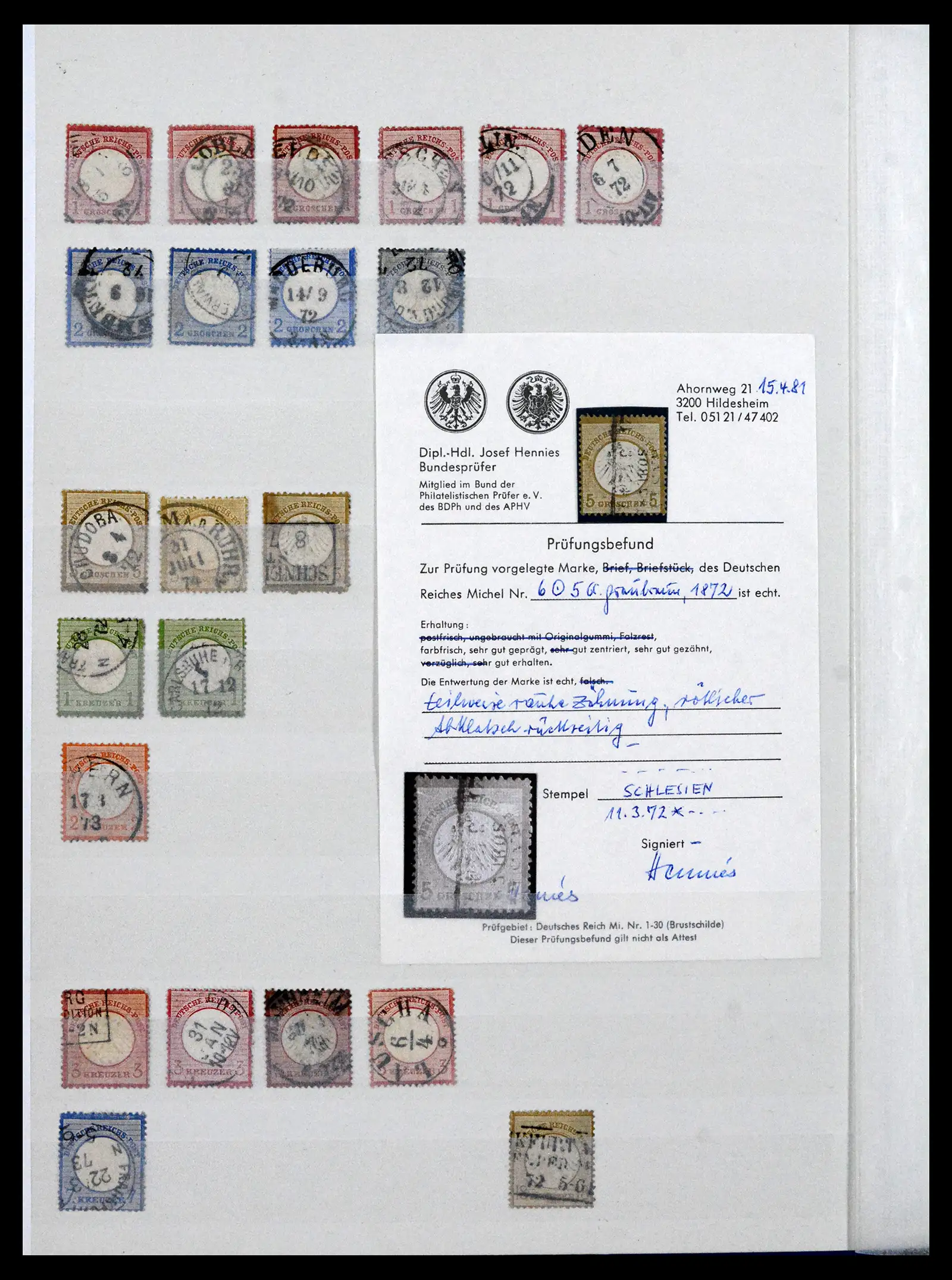 41580 0002 - Stamp collection 41580 German Reich used 1872-1939.