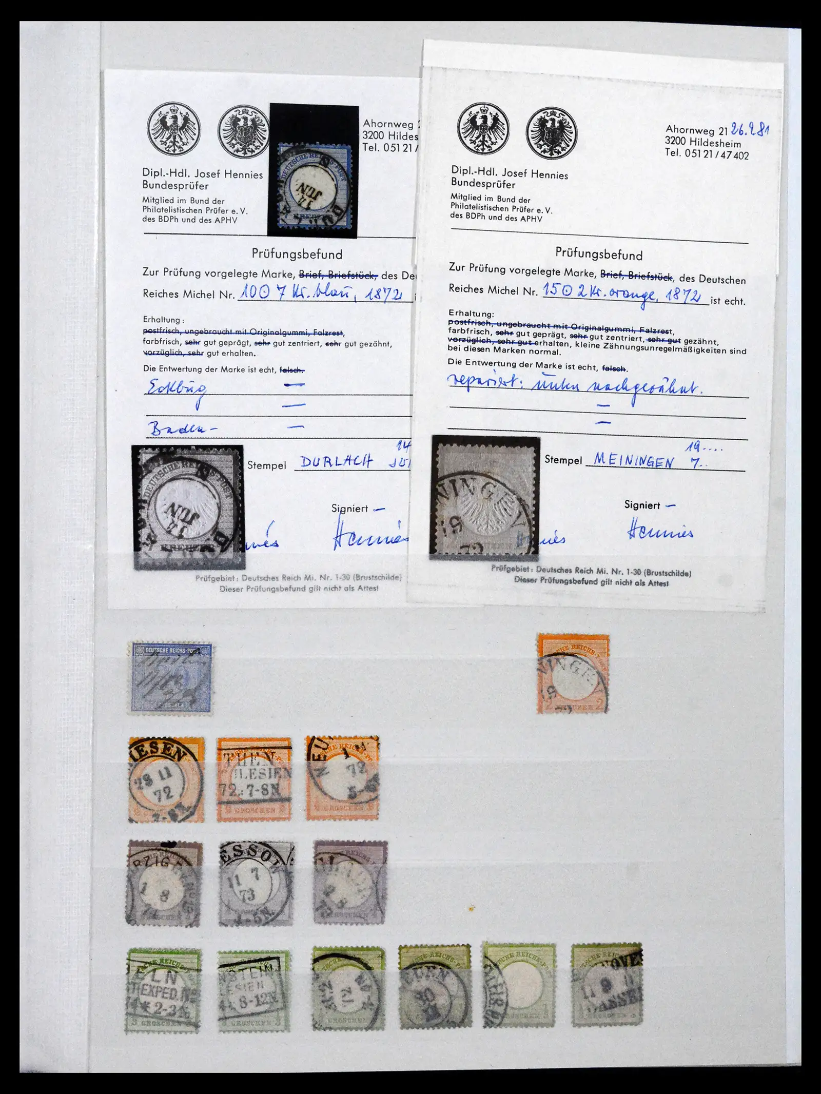 41580 0003 - Stamp collection 41580 German Reich used 1872-1939.