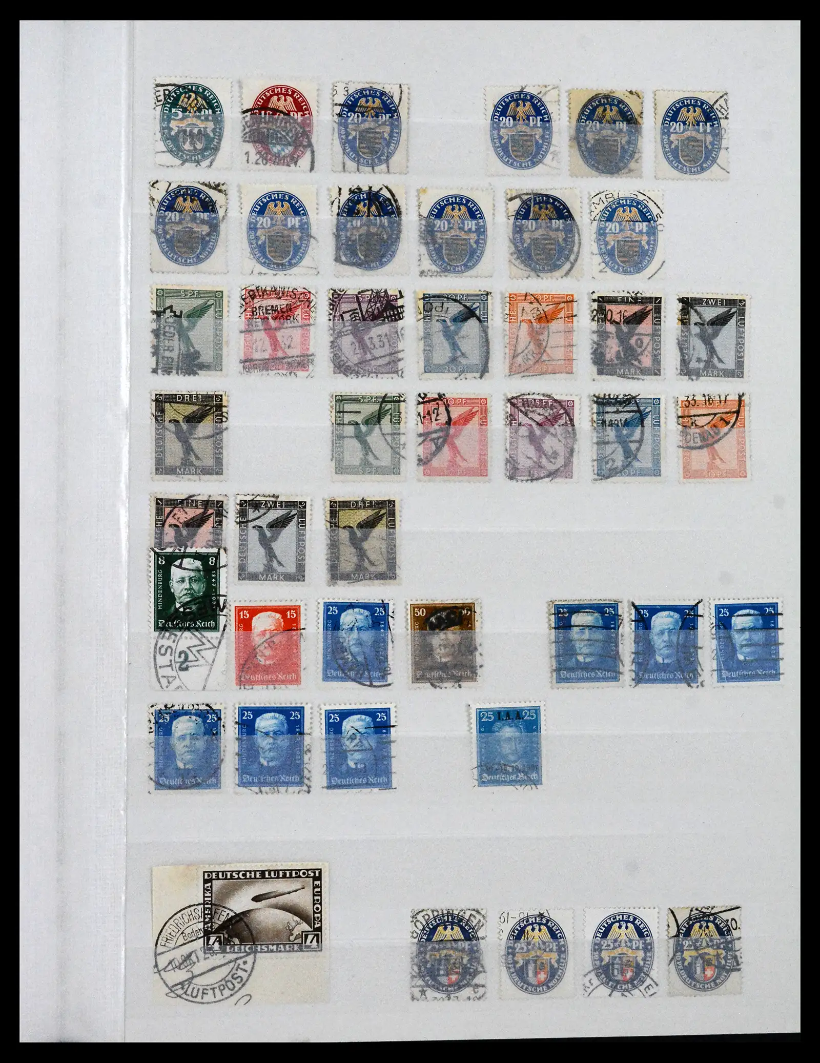 41580 0007 - Stamp collection 41580 German Reich used 1872-1939.