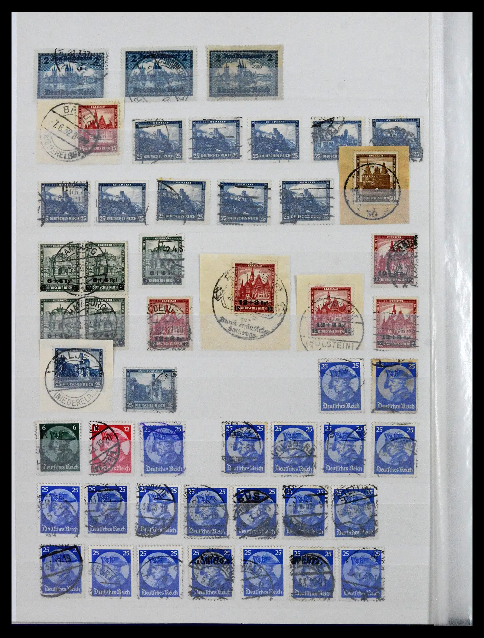 41580 0008 - Stamp collection 41580 German Reich used 1872-1939.